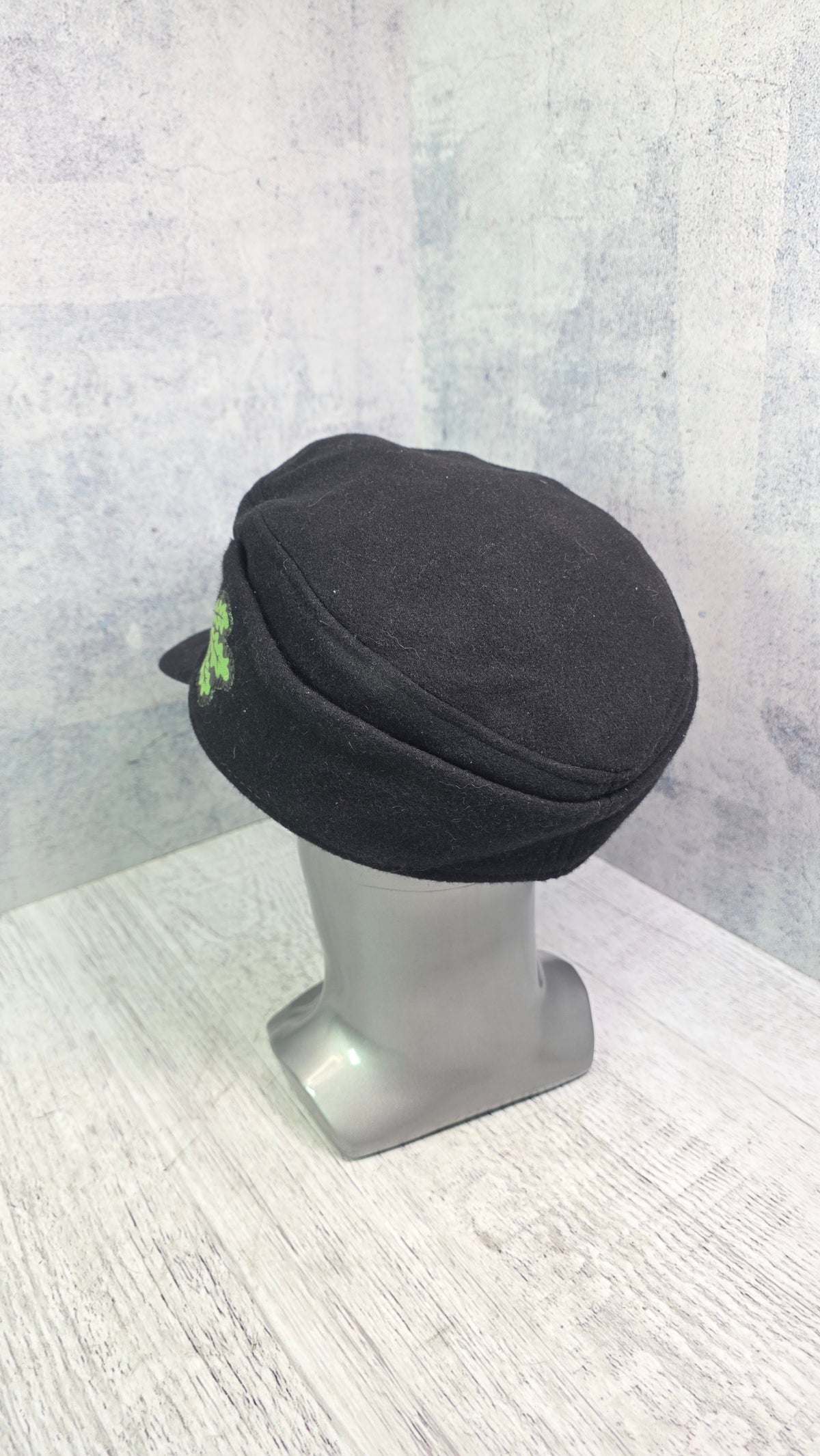 Vintage Black M43 Pattern Field Cap Wool Style Collector Historical Headwear