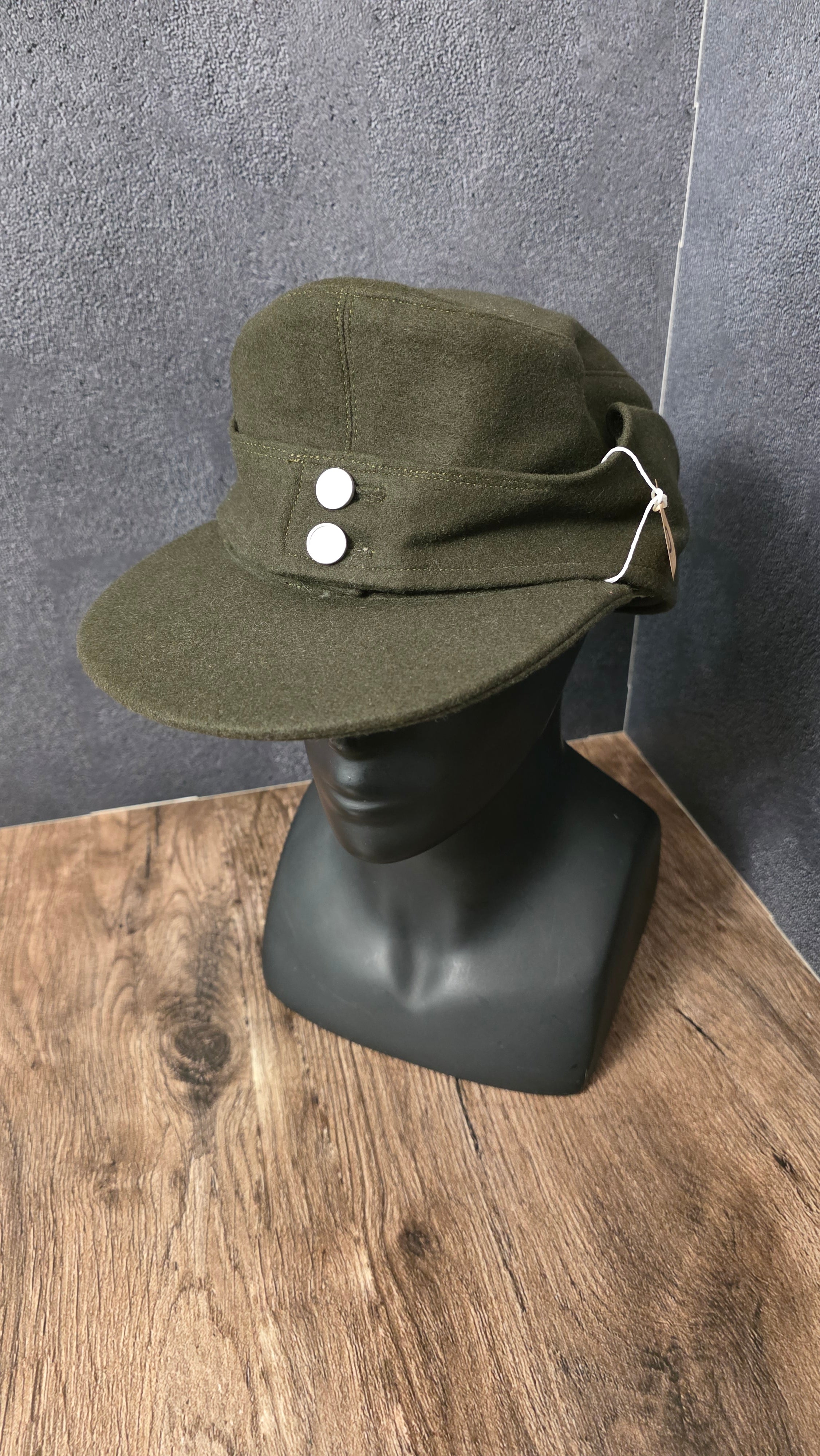 Vintage GDR East Germany Wool Field Cap