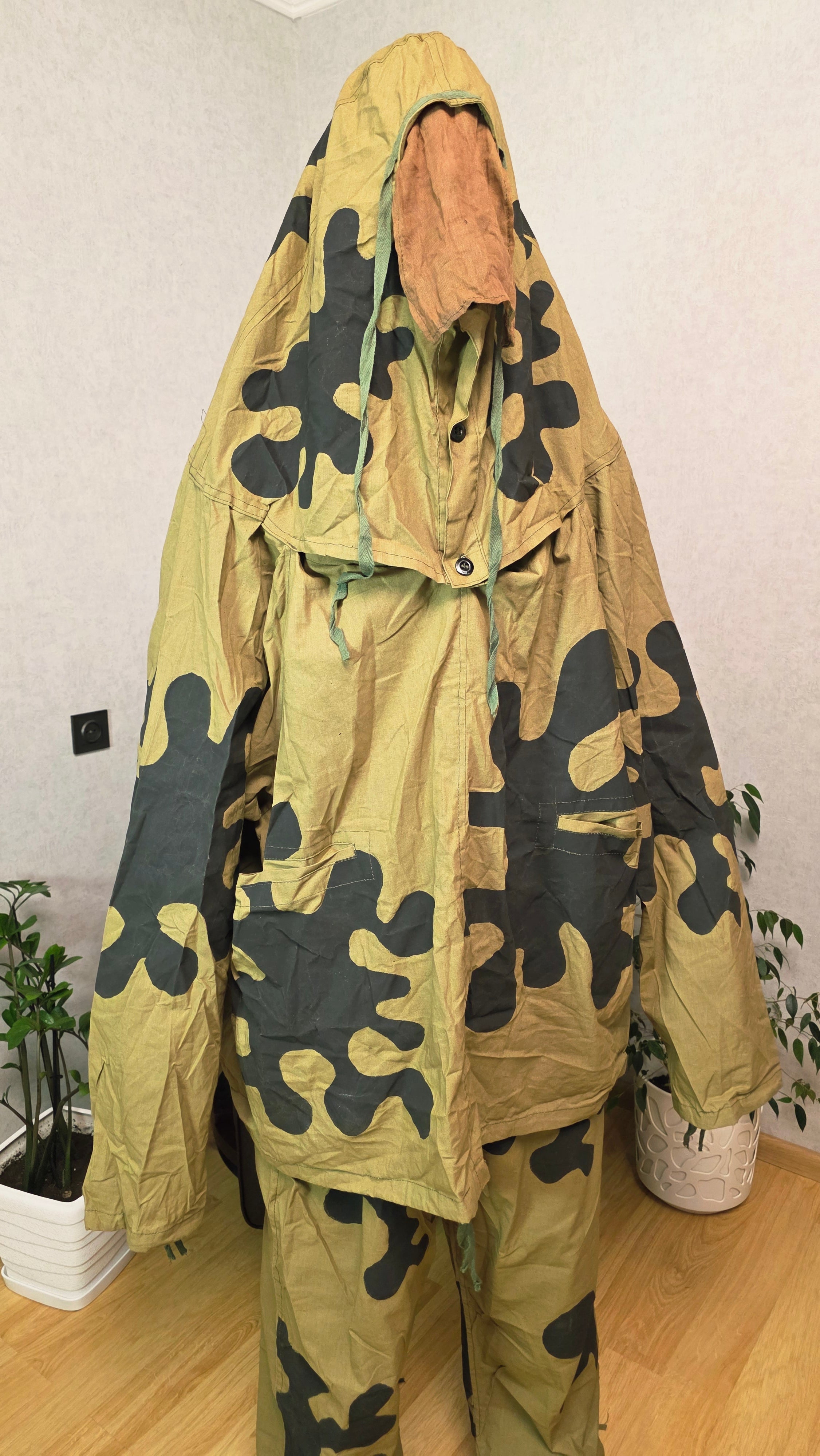 Vintage Soviet Amoeba Camo Suit USSR MKK Camouflage Oversuit