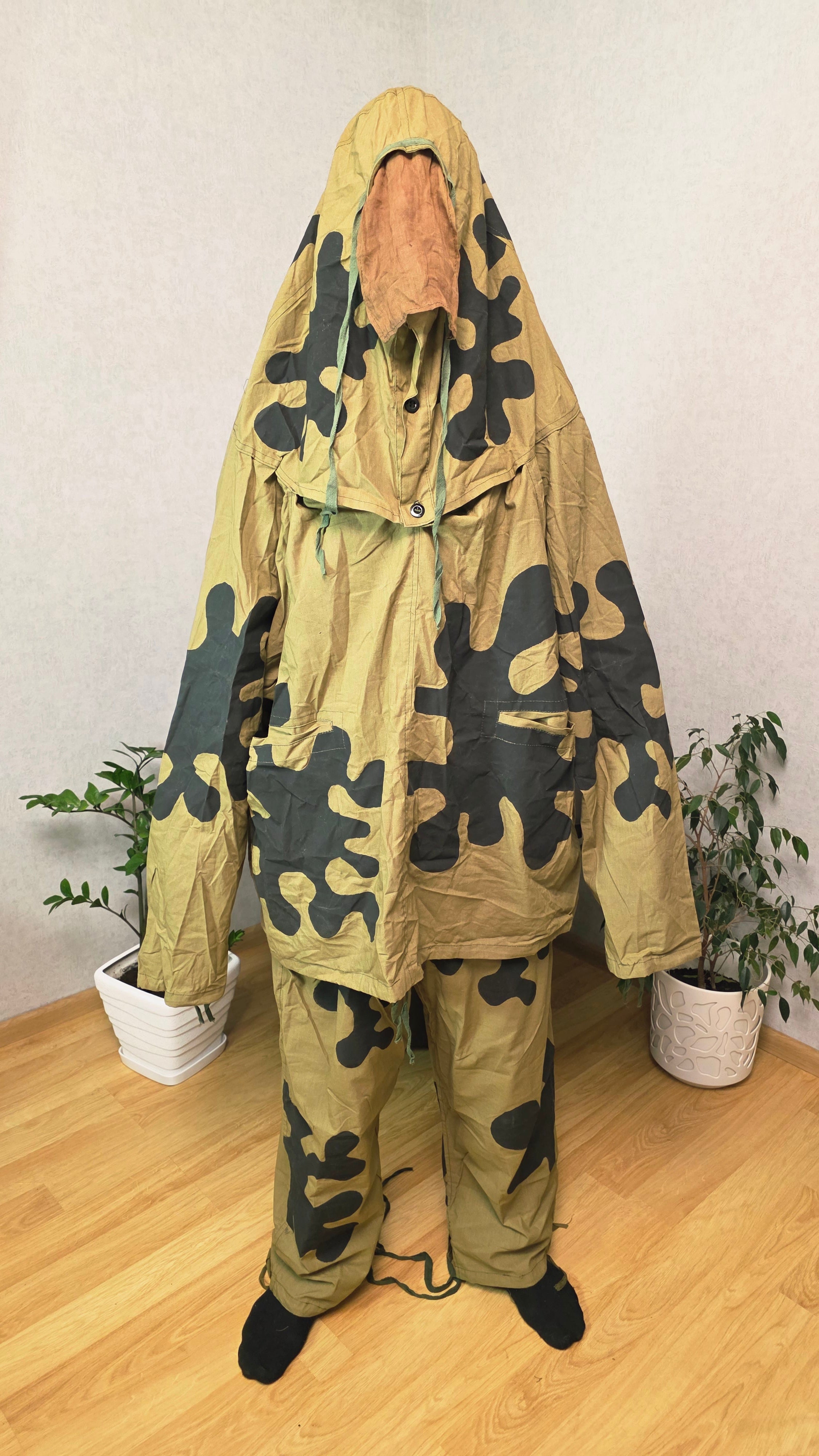 Vintage Soviet Amoeba Camo Suit USSR MKK Camouflage Oversuit