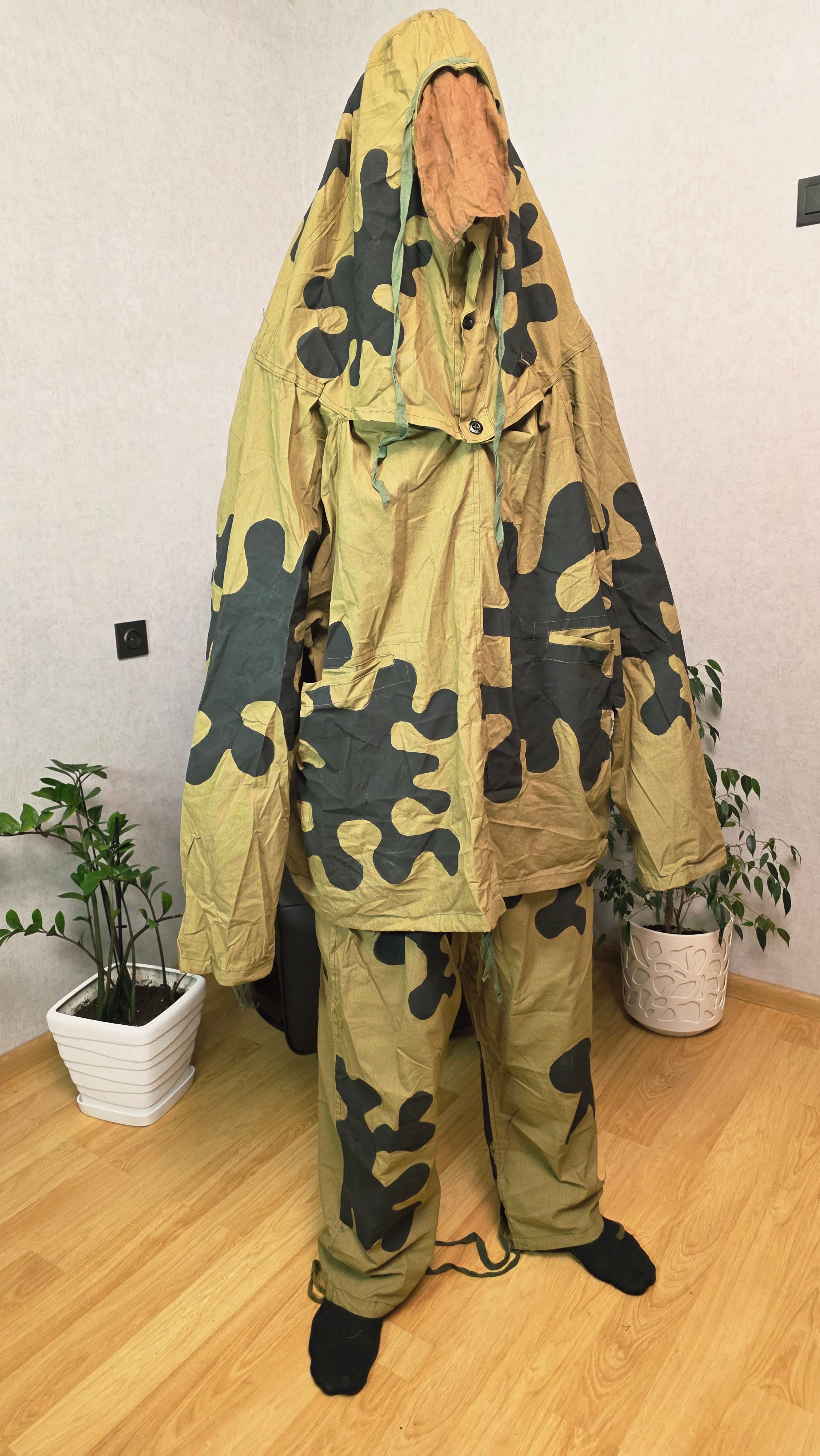 Vintage Soviet Amoeba Camo Suit USSR MKK Camouflage Oversuit