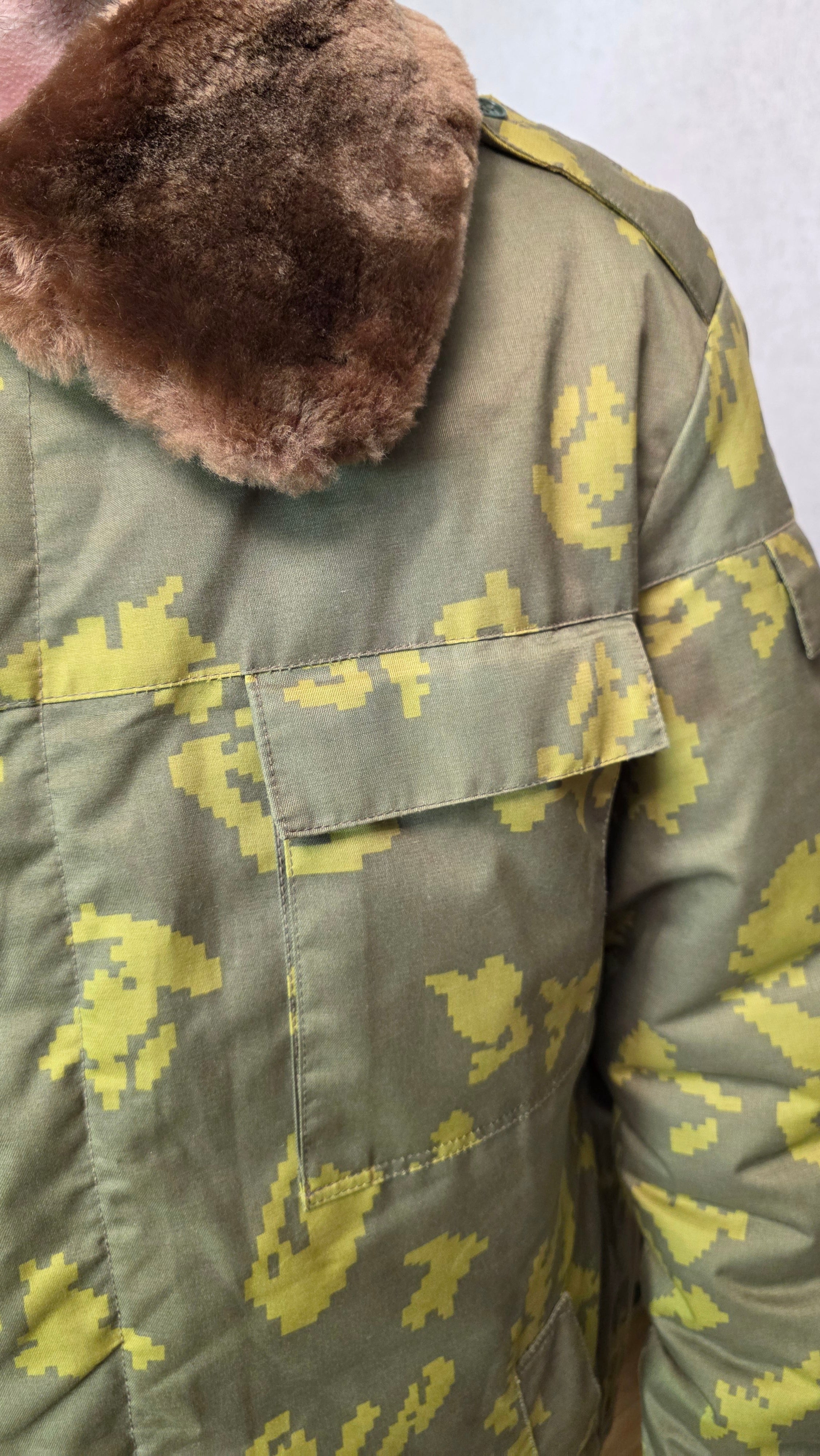 Vintage Soviet Berezka Bushlat USSR Border Guard Winter Jacket