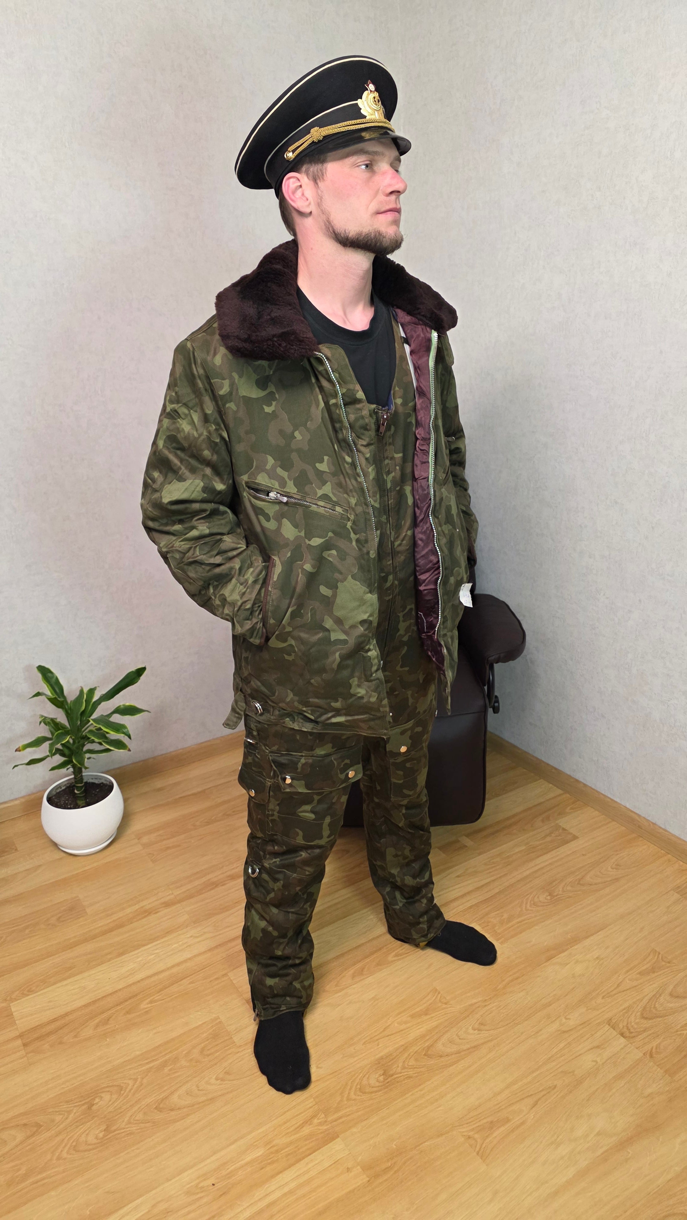 Vintage Soviet Butan Winter Flight Technical Suit USSR Camouflage Set - Legend Returns Vintage