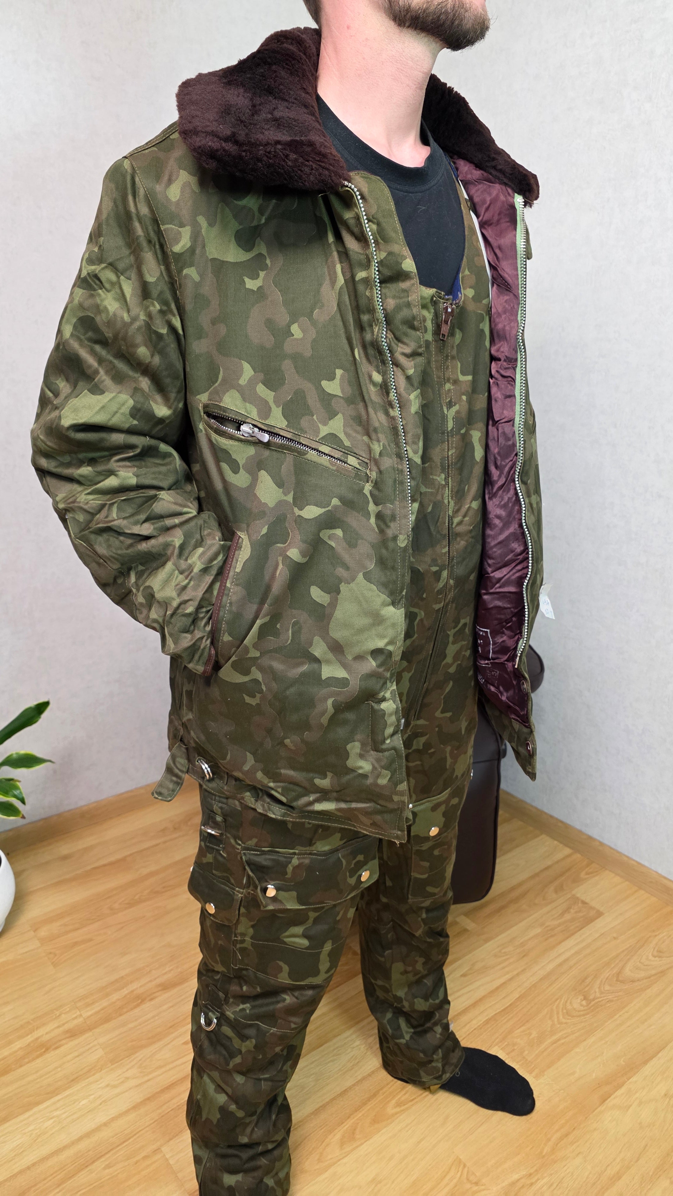 Vintage Soviet Butan Winter Flight Technical Suit USSR Camouflage Set - Legend Returns Vintage