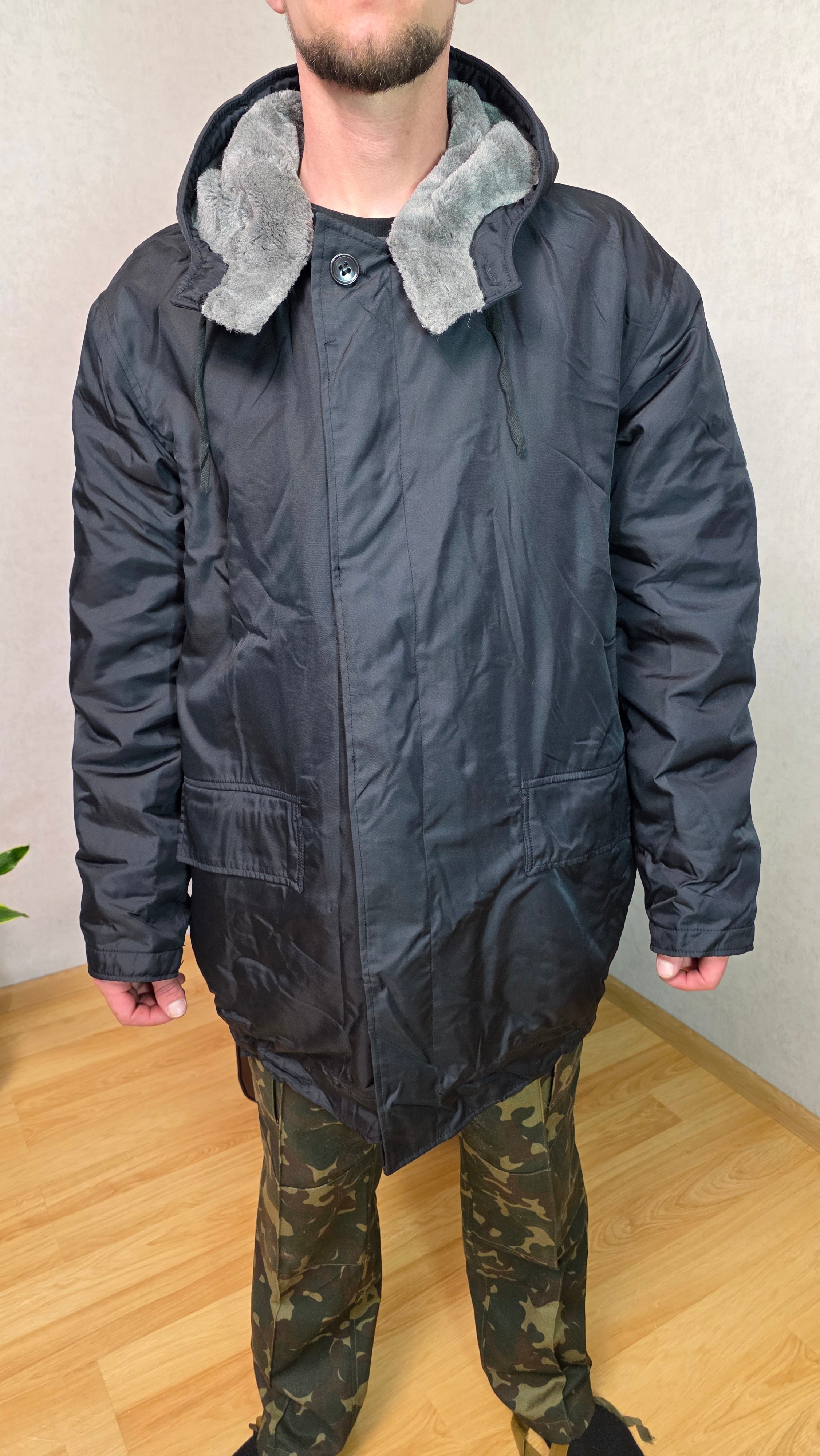 Vintage Soviet Kanadka Naval Storm Jacket USSR Deck Hood Coat