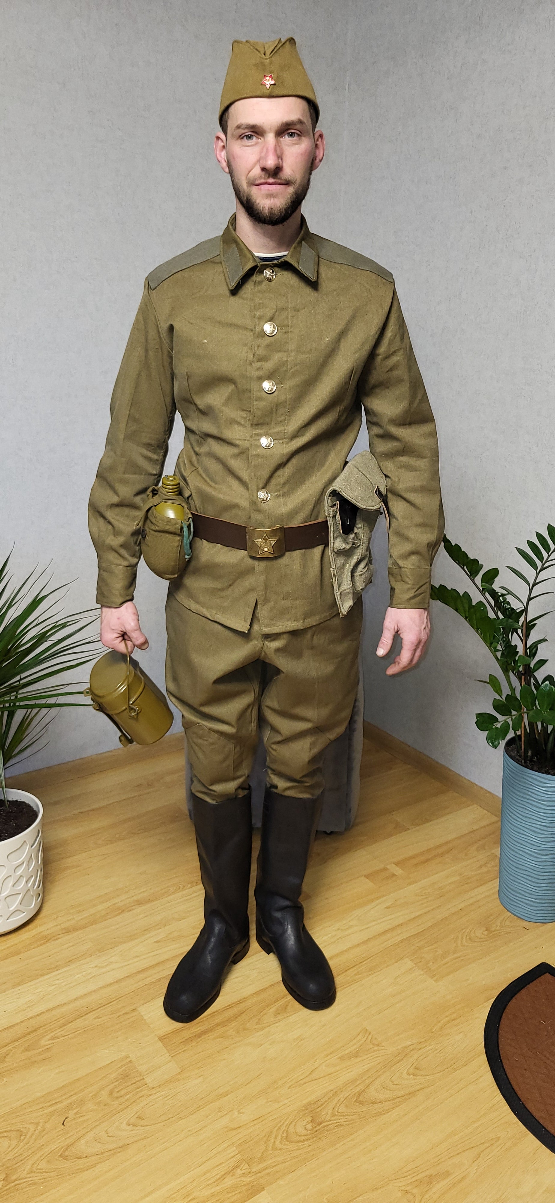 Vintage Soviet M69 Cotton Uniform Set USSR Soldier Outfit With Gear
