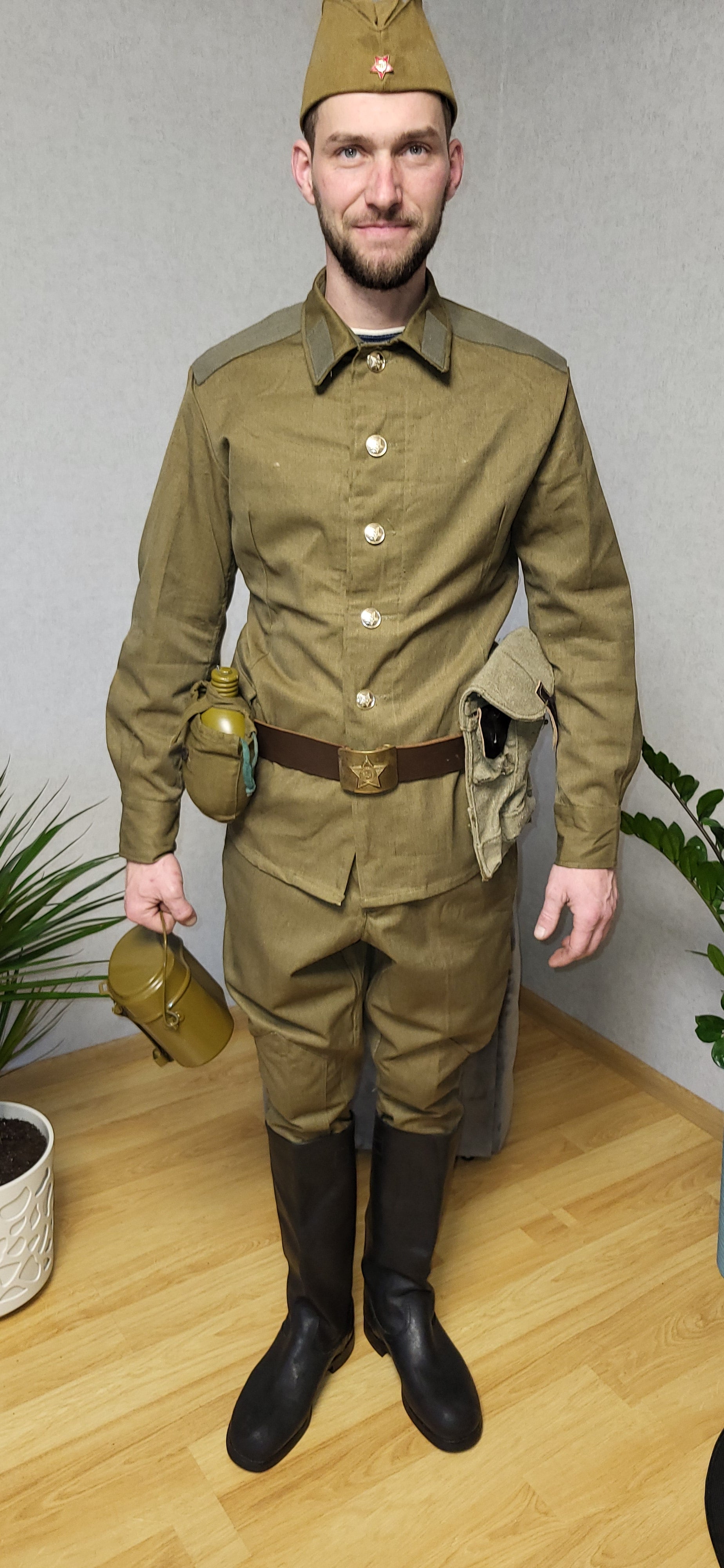Vintage Soviet M69 Cotton Uniform Set USSR Soldier Outfit With Gear
