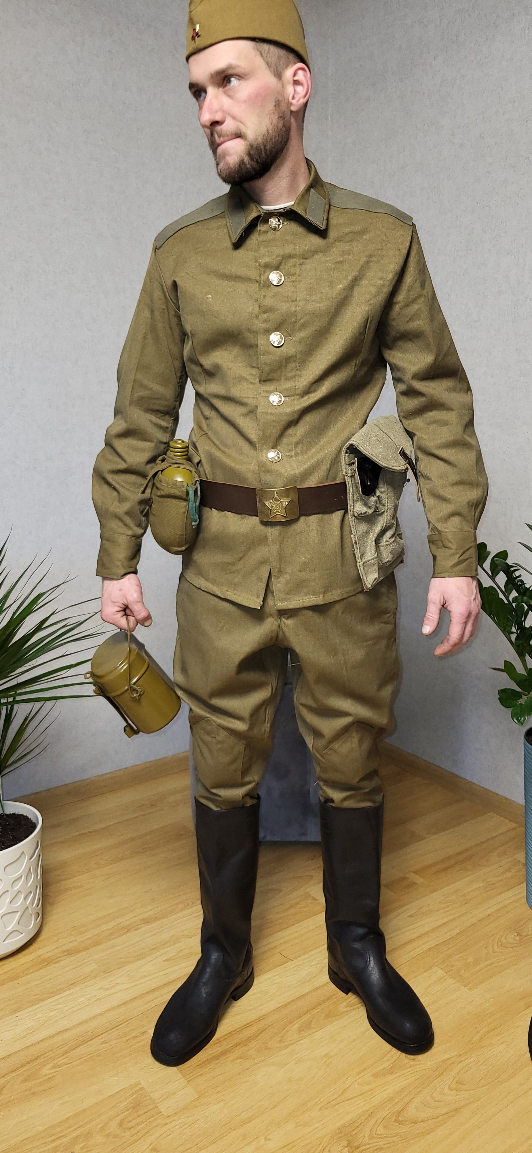 Vintage Soviet M69 Cotton Uniform Set USSR Soldier Outfit With Gear