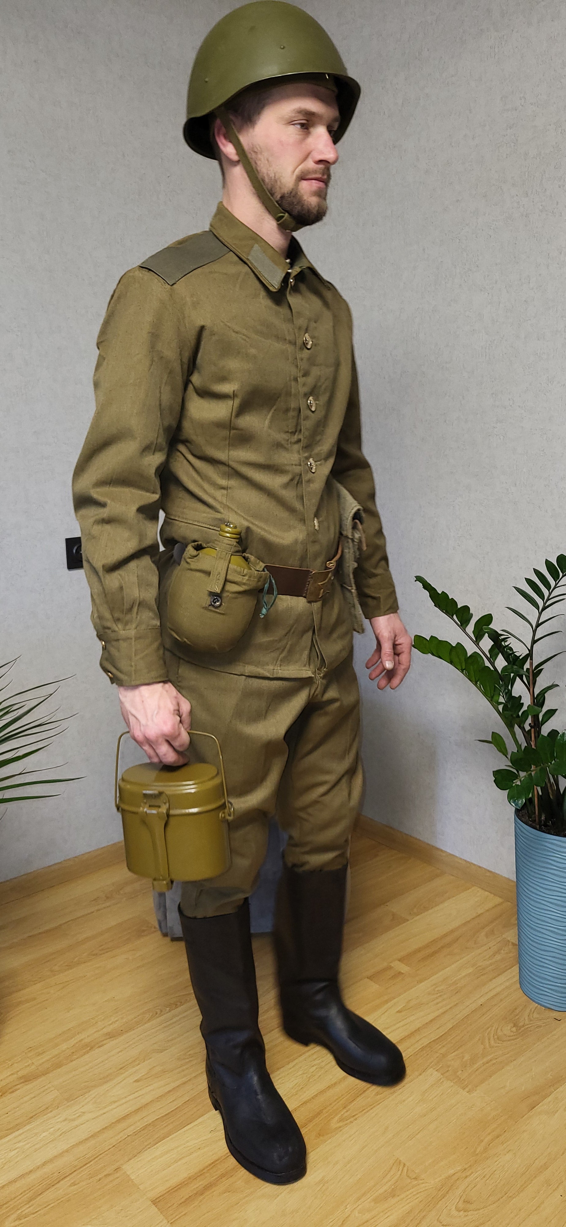 Vintage Soviet M69 Cotton Uniform Set USSR Soldier Outfit With Gear
