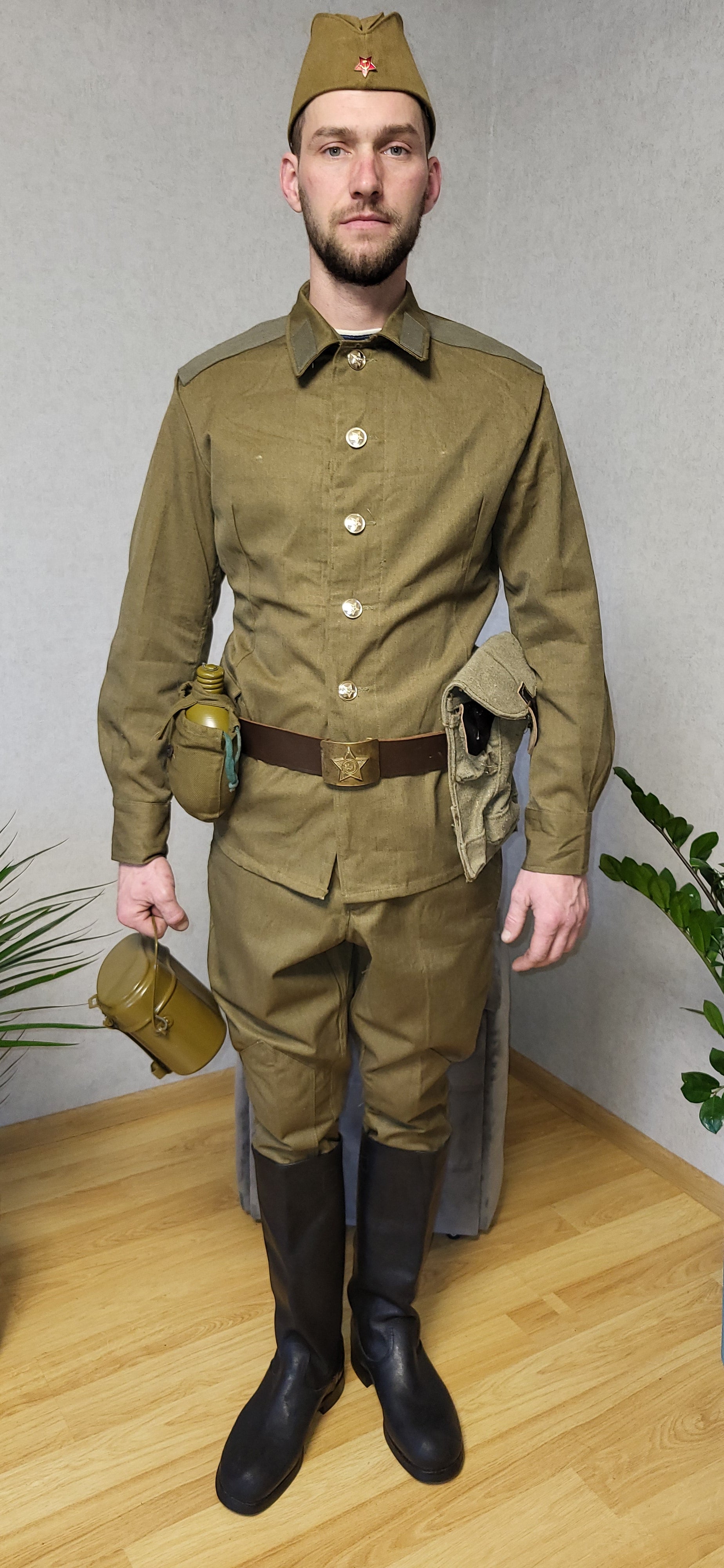 Vintage Soviet M69 Cotton Uniform Set USSR Soldier Outfit With Gear