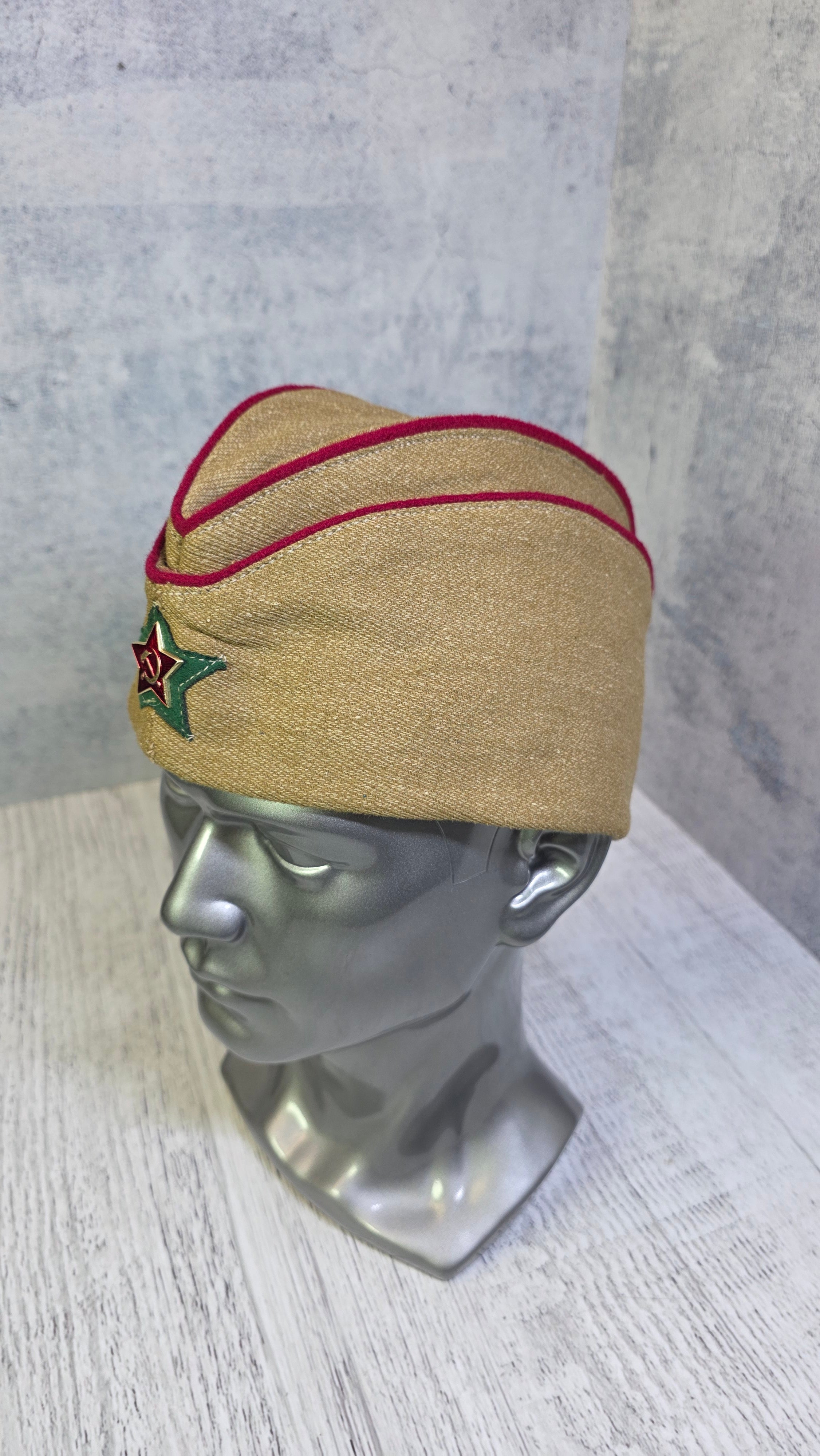 Vintage Soviet NKVD Pilotka Cap USSR Border Guard Hat - Legend Returns Vintage
