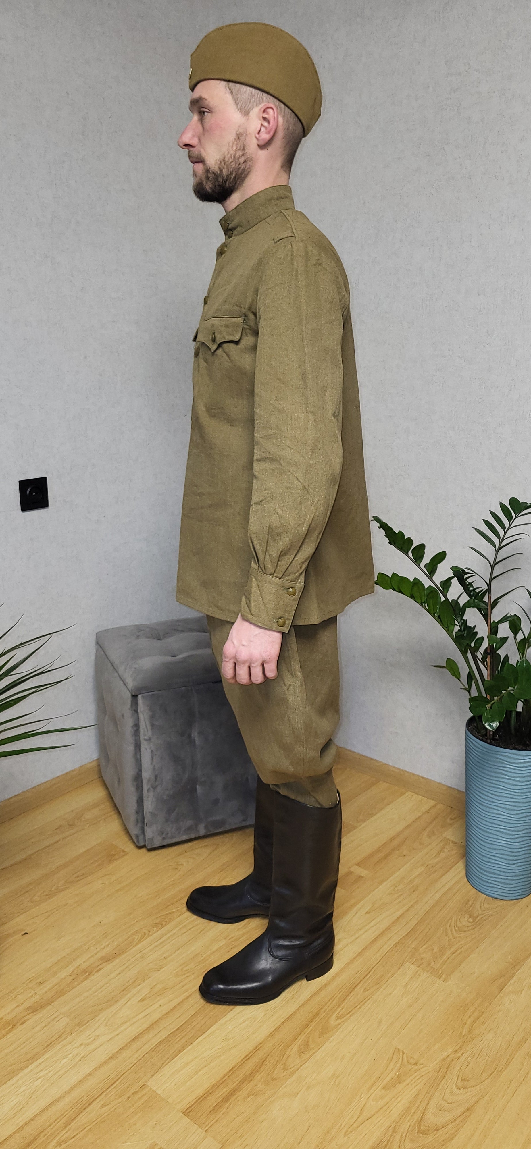 Vintage Soviet RKKA Gymnasterka Breeches Pilotka M42 Uniform Set USSR