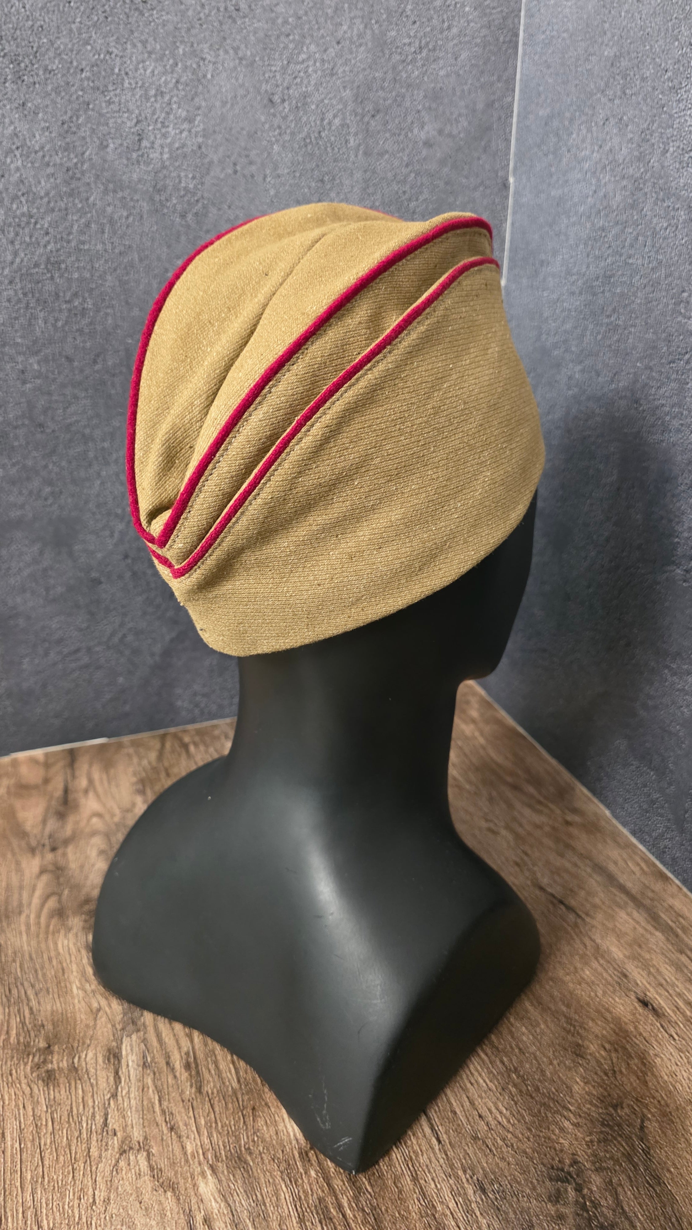 Vintage Soviet RKKA Pilotka Side Cap Sand Color №2