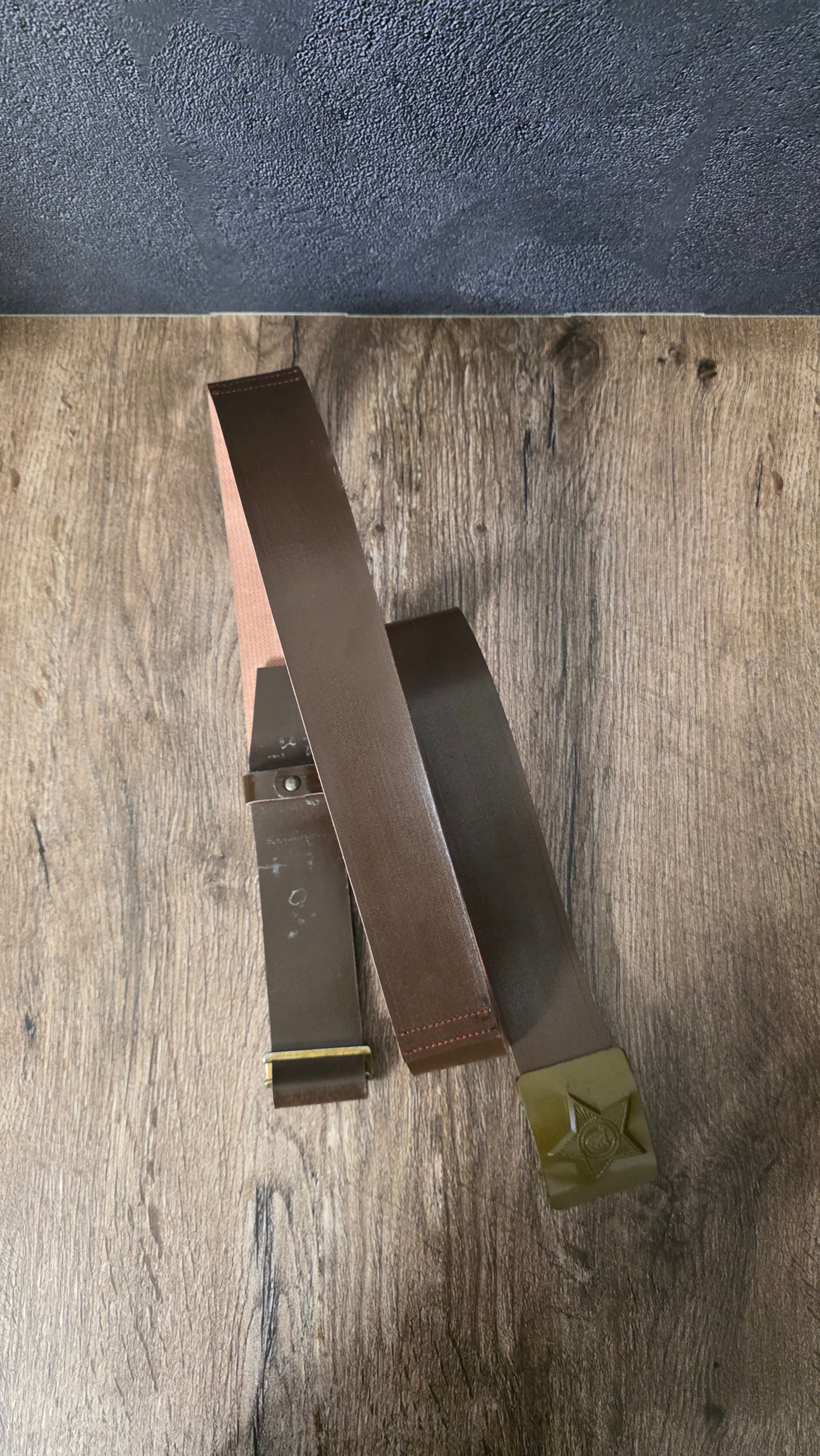 Vintage Soviet Star Buckle Belt USSR Era Canvas Strap Retro Collectible
