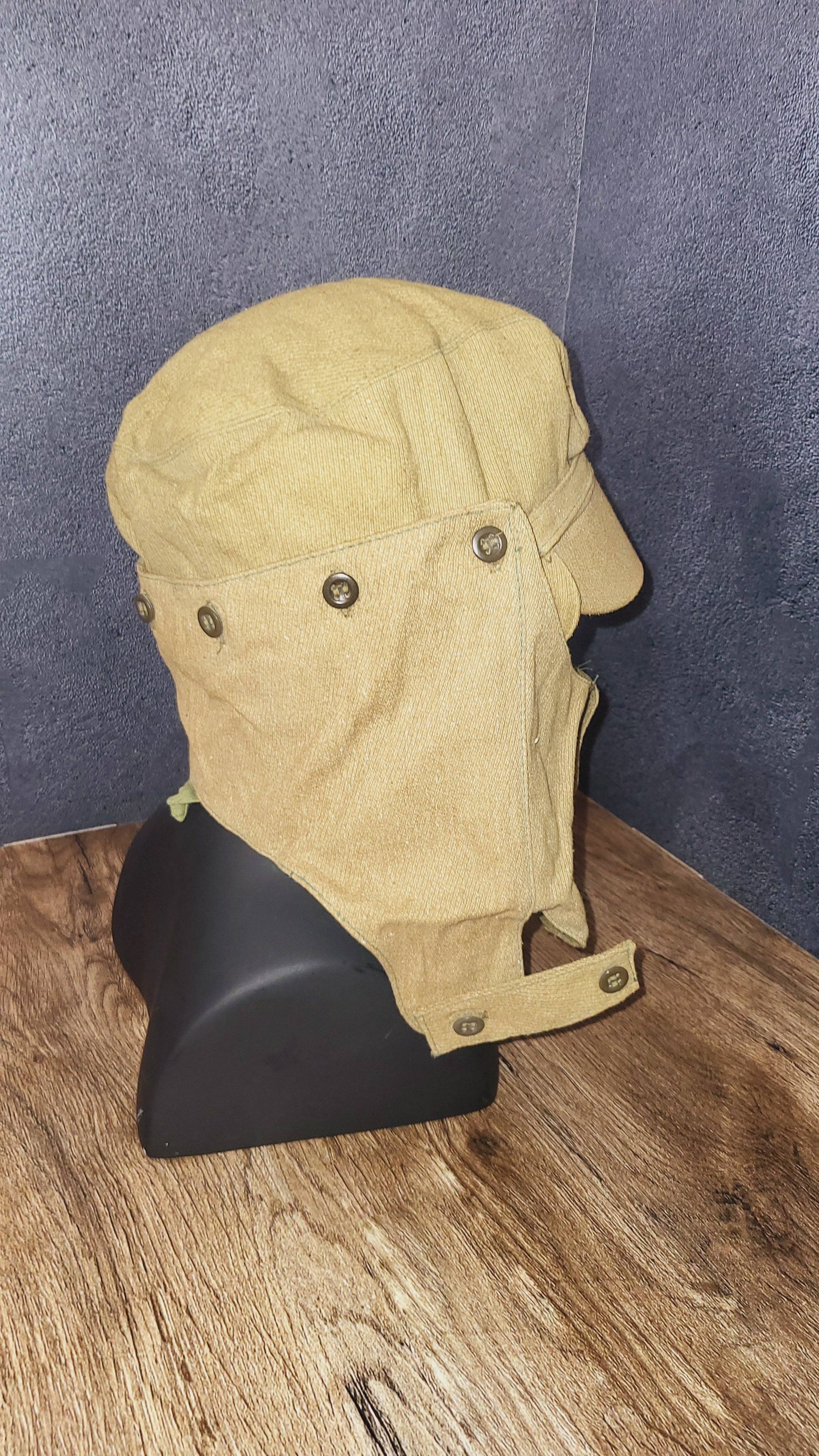 Vintage Soviet USSR Afghanka Field Cap Desert Style Folding Sun Hat - Legend Returns Vintage