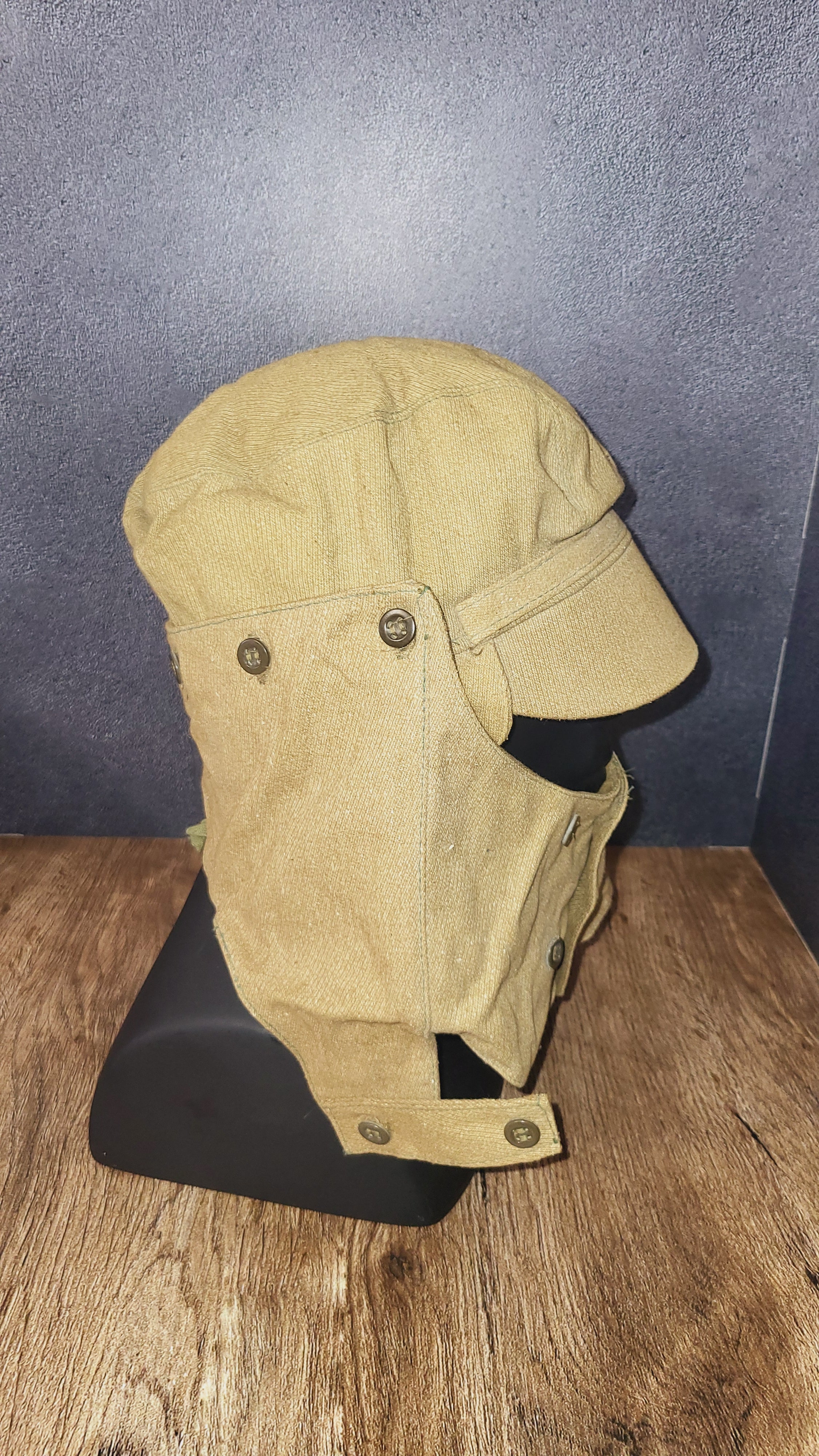 Vintage Soviet USSR Afghanka Field Cap Desert Style Folding Sun Hat - Legend Returns Vintage