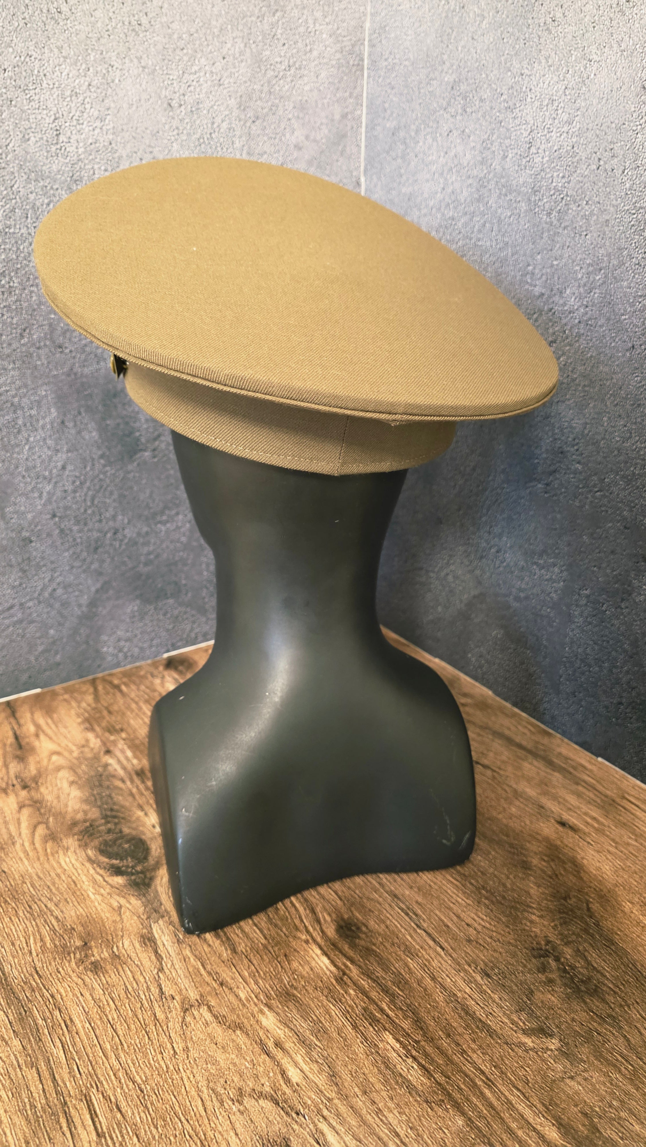 Vintage Soviet USSR Field Visor Cap 1969 Pattern Khaki Officer Service Hat