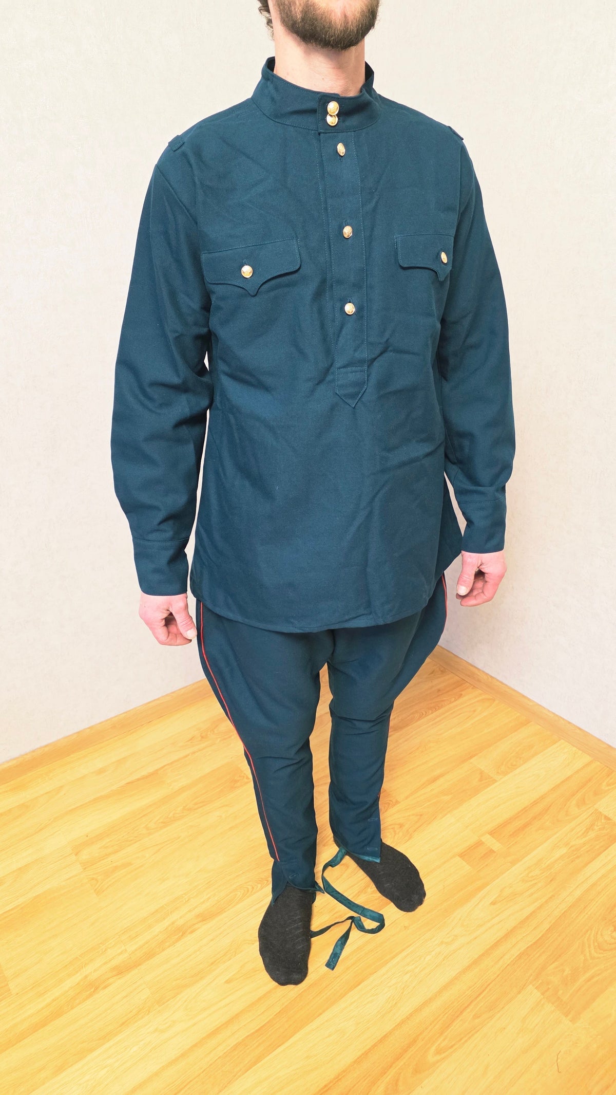 Vintage USSR Gymnastyorka Set, Sea Green RKKA Era Style Uniform - Legend Returns Vintage