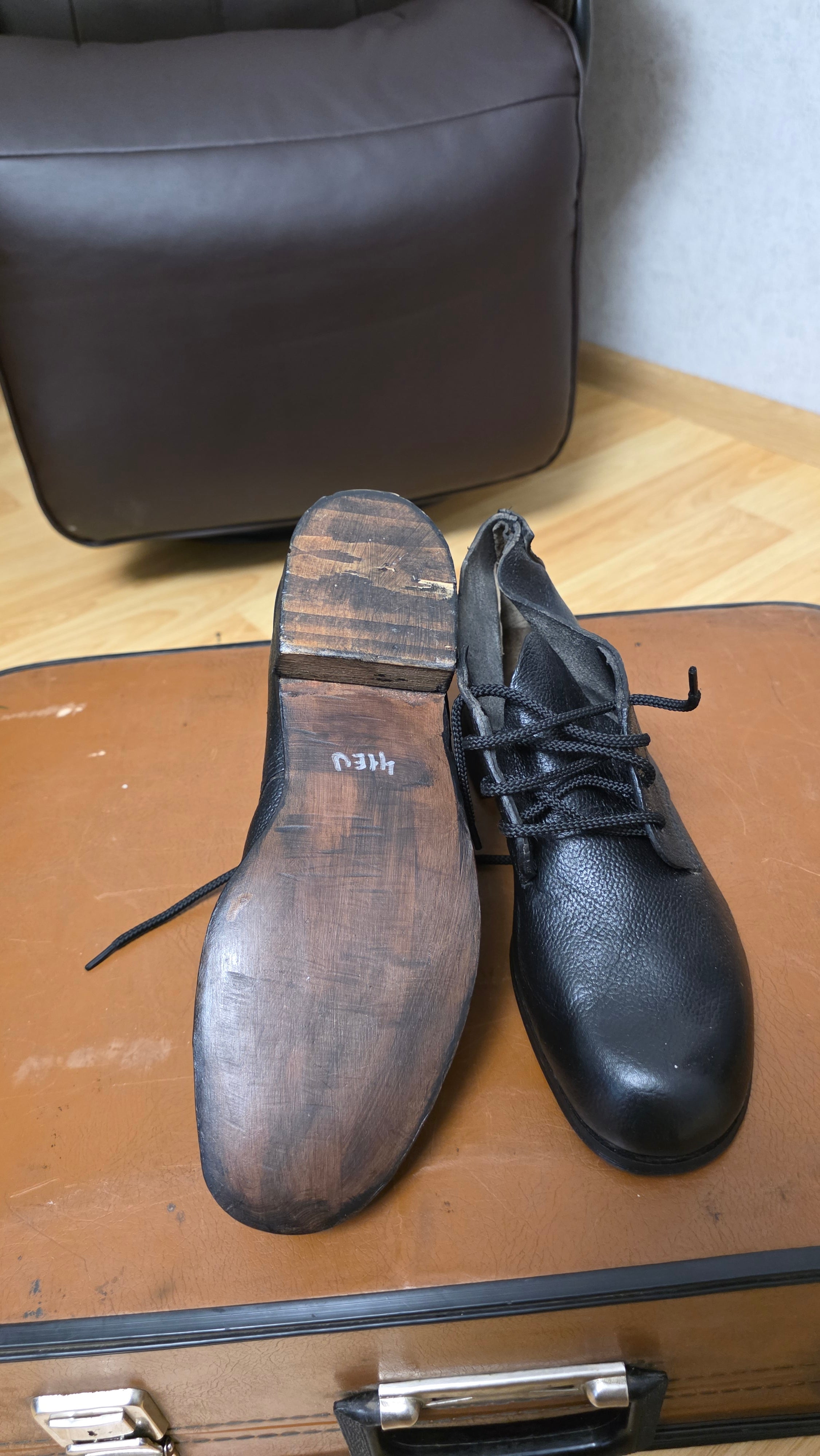 Vintage Soviet USSR Leather Boots RKKA Style WWII Era Collector Field Footwear - Legend Returns Vintage