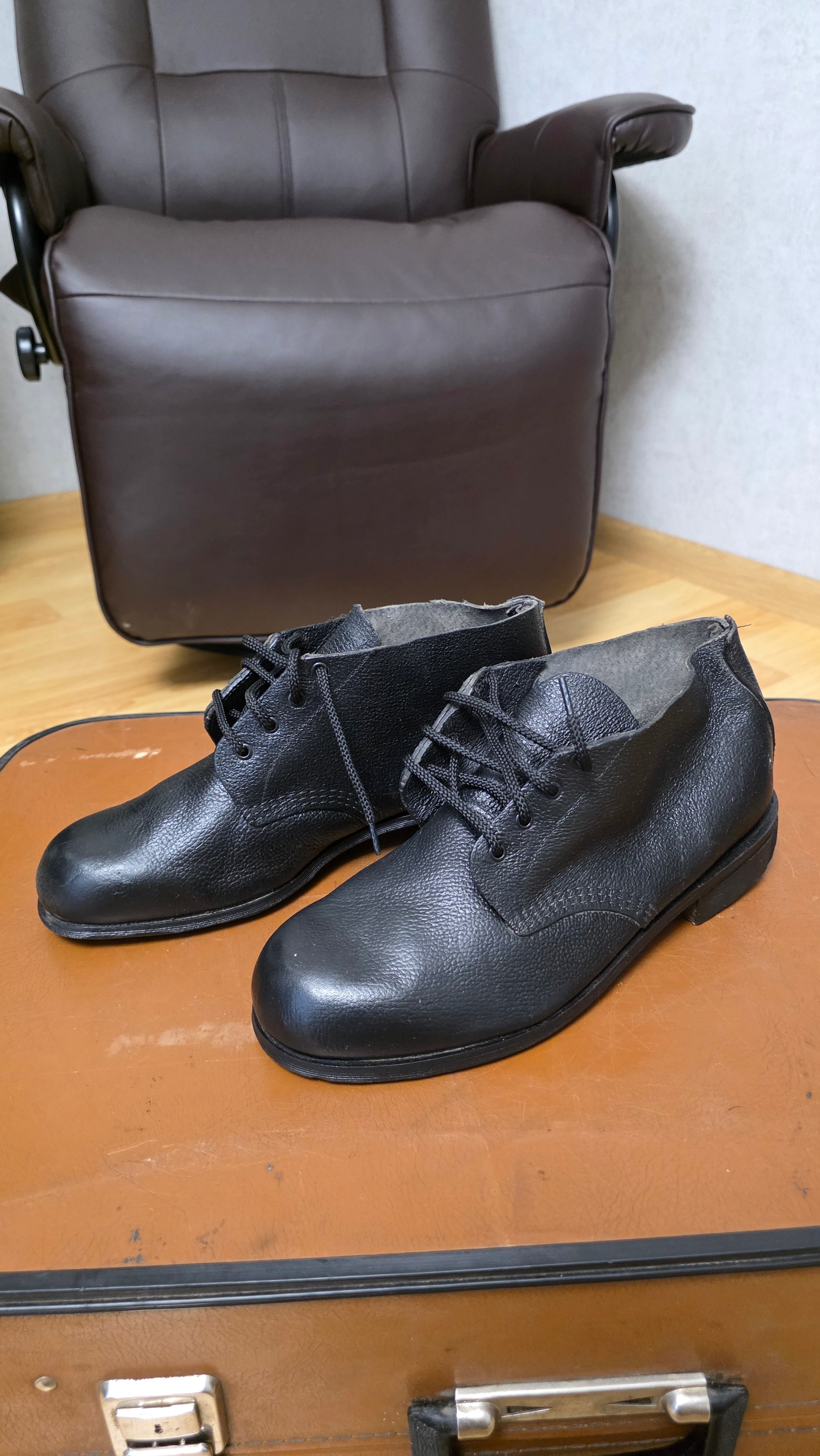 Vintage Soviet USSR Leather Boots RKKA Style WWII Era Collector Field Footwear - Legend Returns Vintage