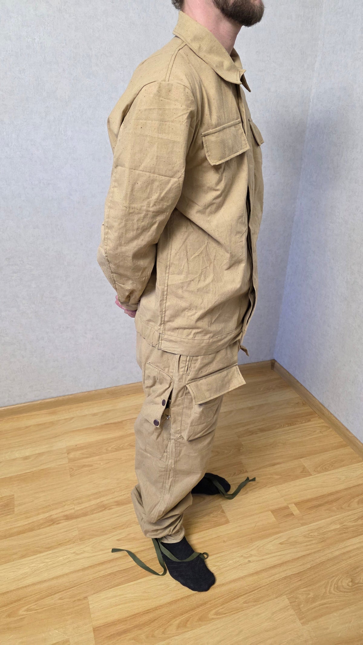 Vintage USSR Mabuta Field Uniform Set Sand Color Soviet Era Outfit
