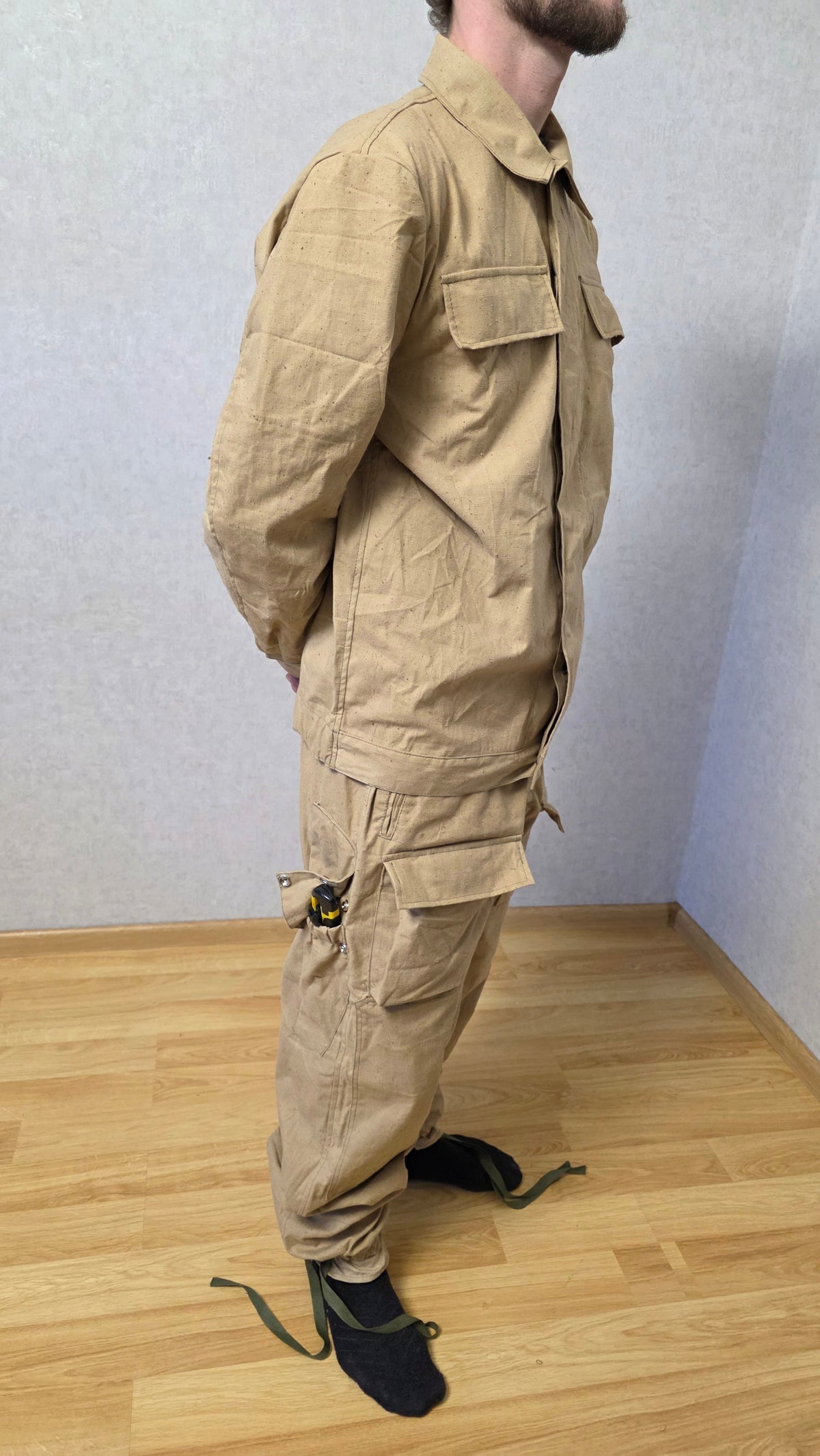 Vintage USSR Mabuta Field Uniform Set Sand Color Soviet Era Outfit
