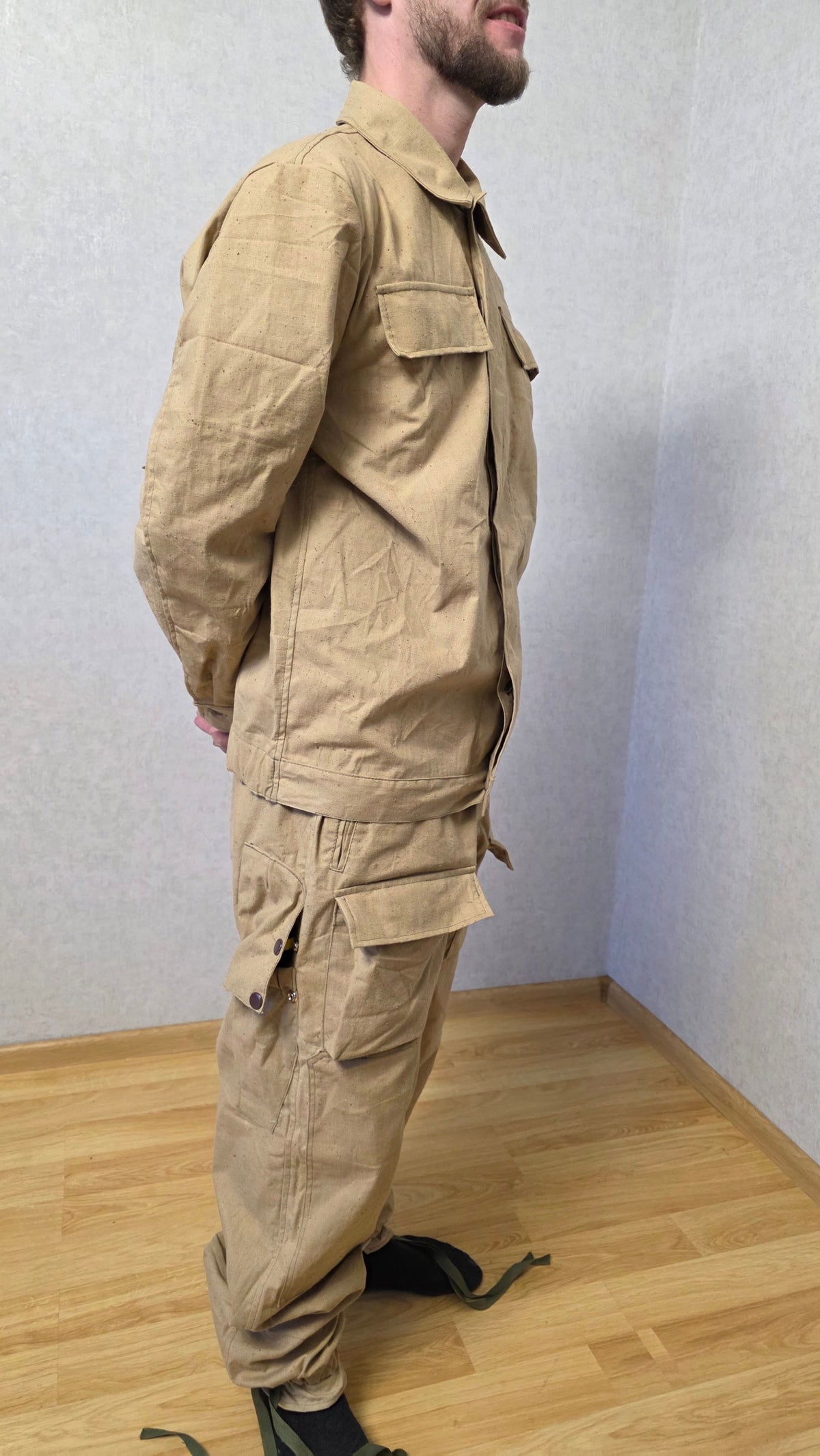 Vintage USSR Mabuta Field Uniform Set Sand Color Soviet Era Outfit