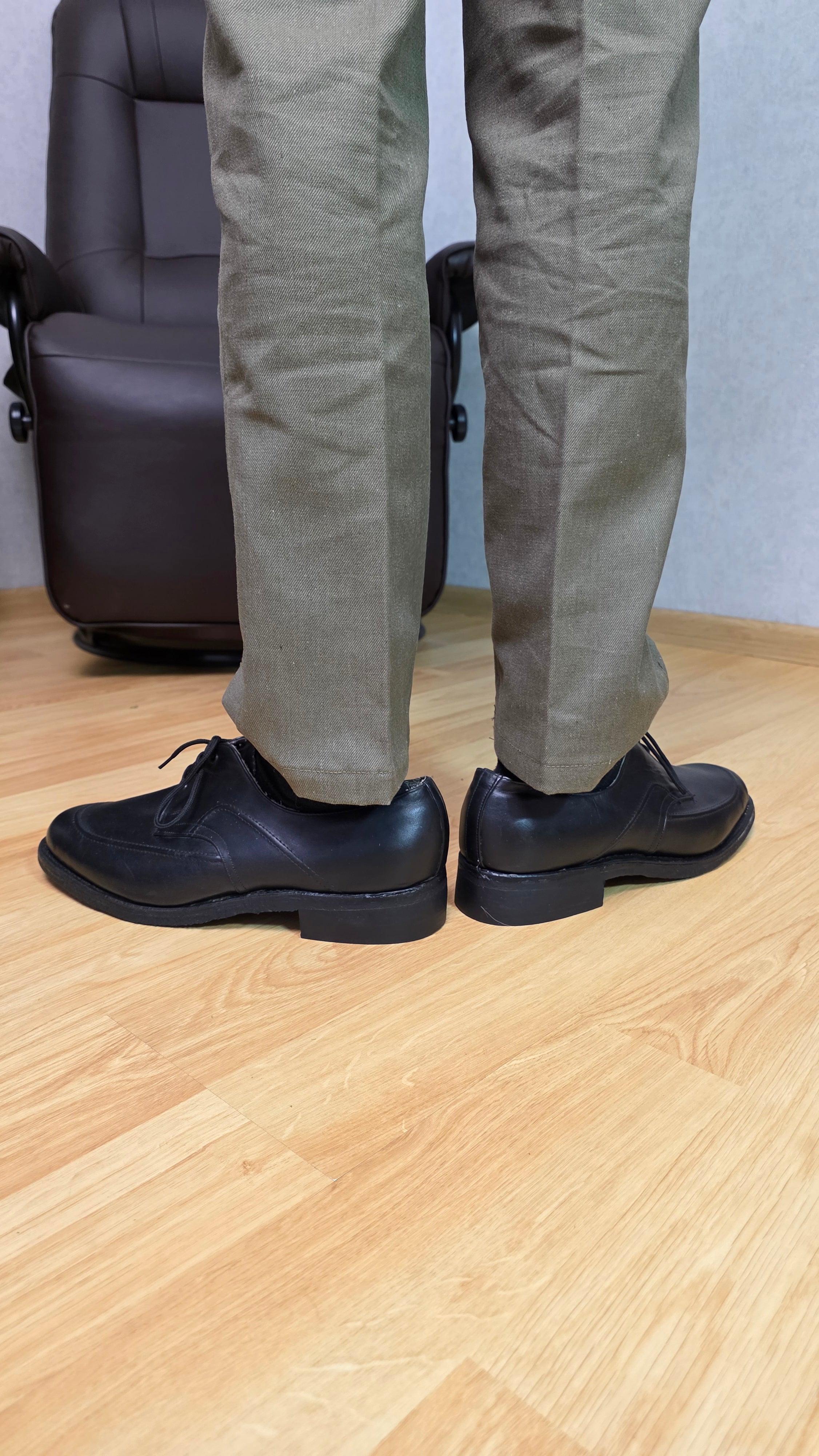 Vintage Soviet USSR Officer Dress Shoes Chrome Leather Parade Footwear - Legend Returns Vintage