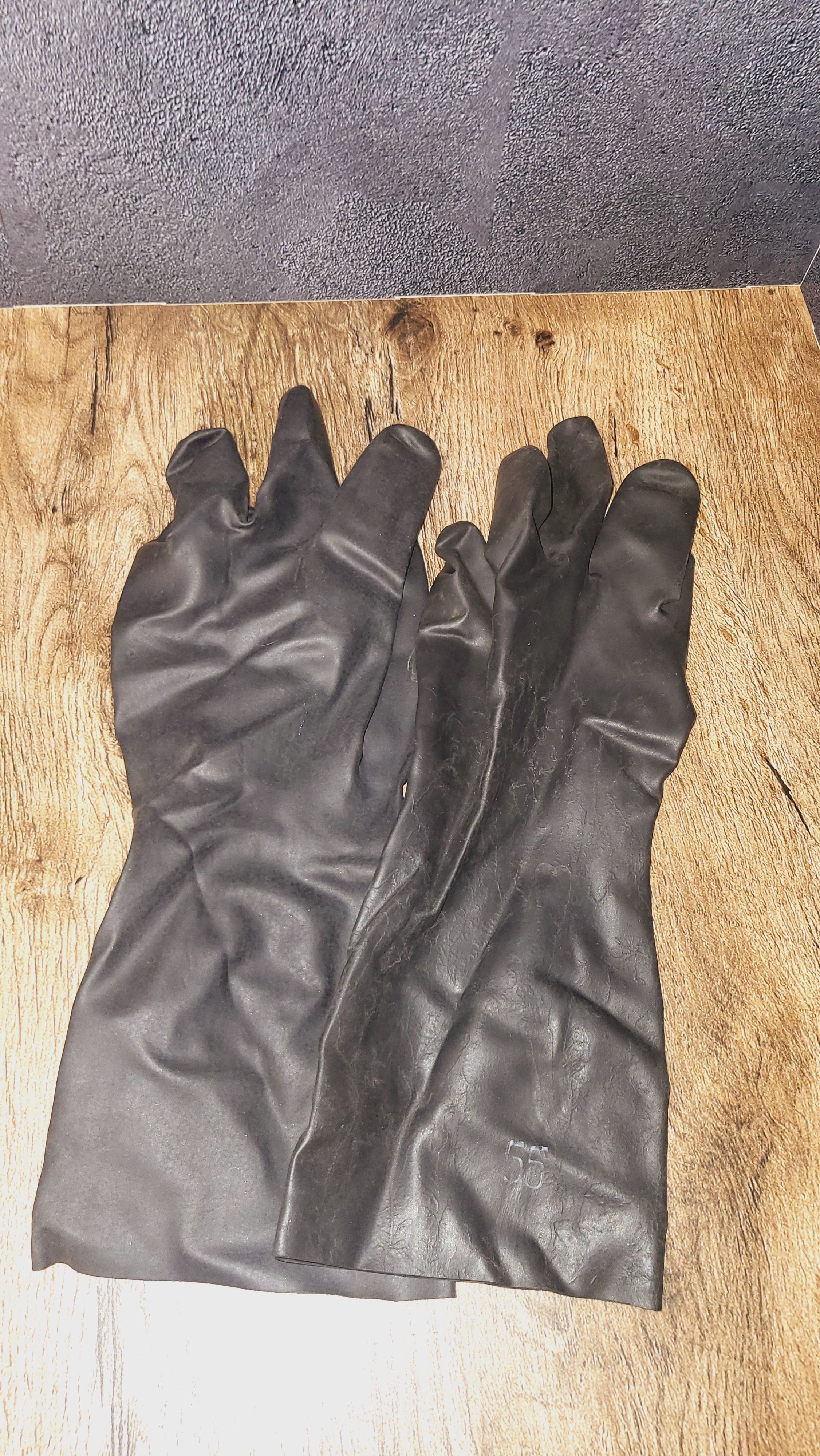 Vintage Soviet USSR OZK Rubber Protective Gloves Chemical Protection Gloves