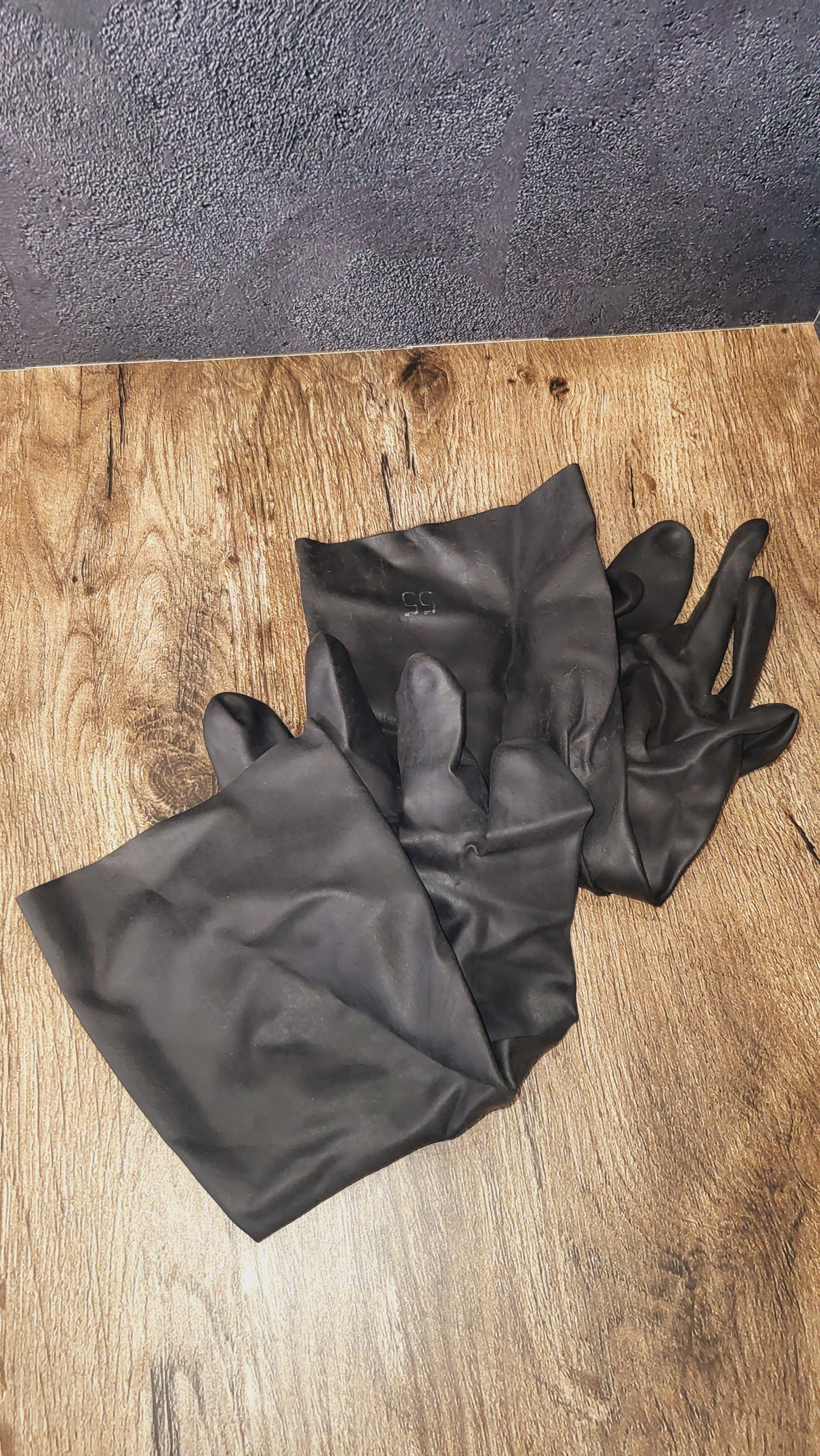 Vintage Soviet USSR OZK Rubber Protective Gloves Chemical Protection Gloves