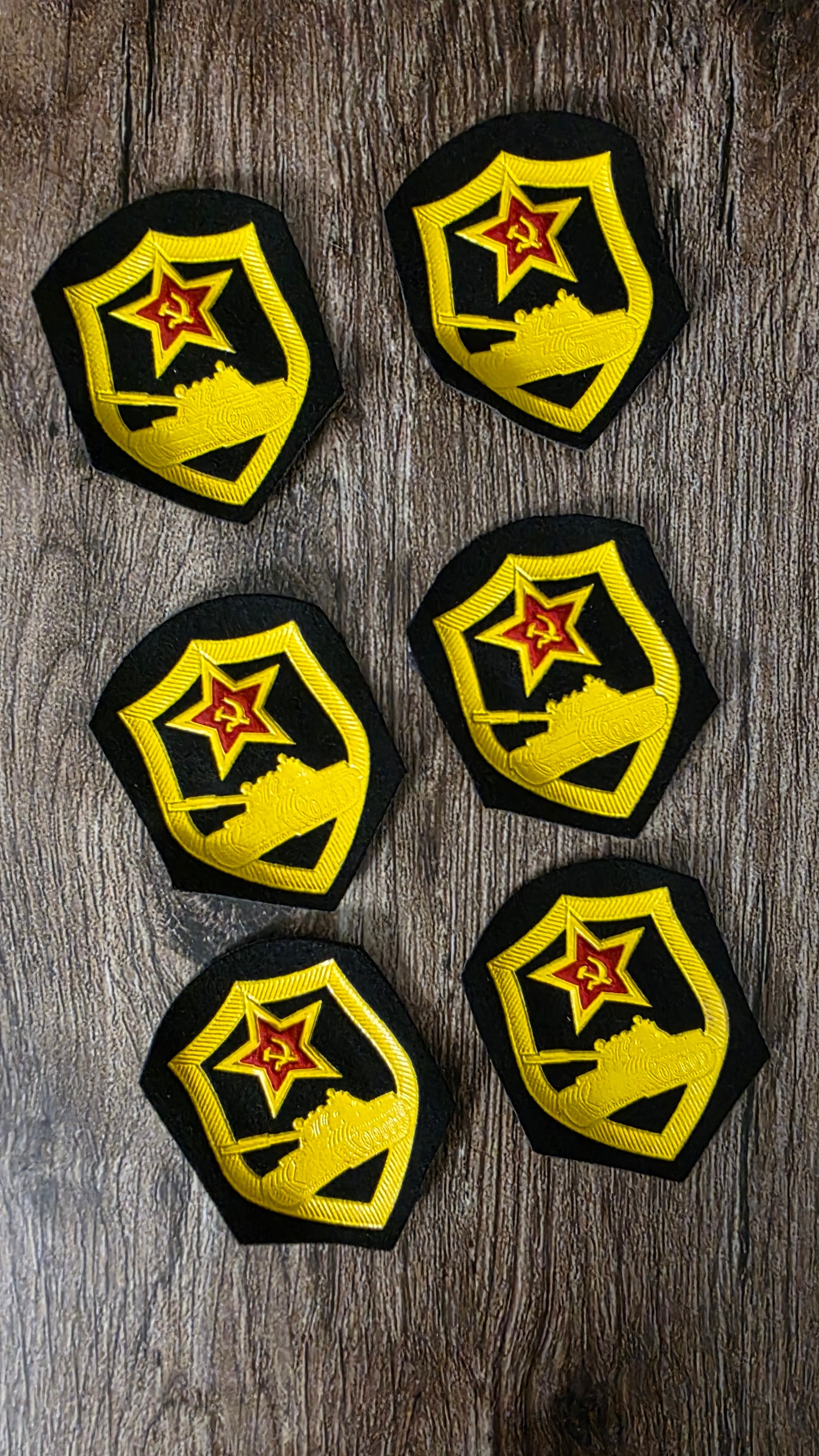 Vintage Soviet USSR Tank Troops Sleeve Patch 1969 Uniform Arm Badge
