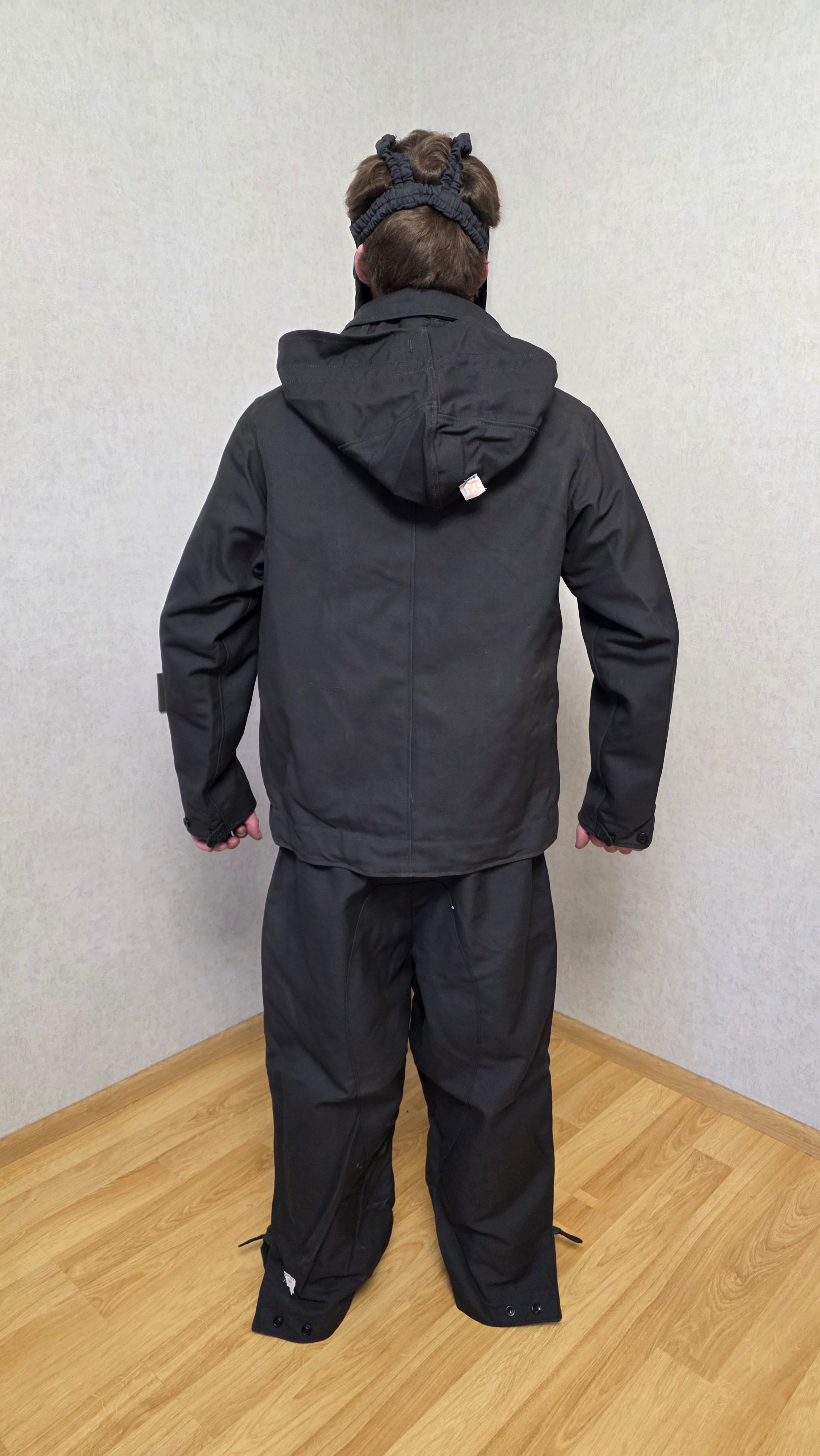 Vintage Soviet USSR TOZ Tank Crew Suit Set Black Tanker Uniform