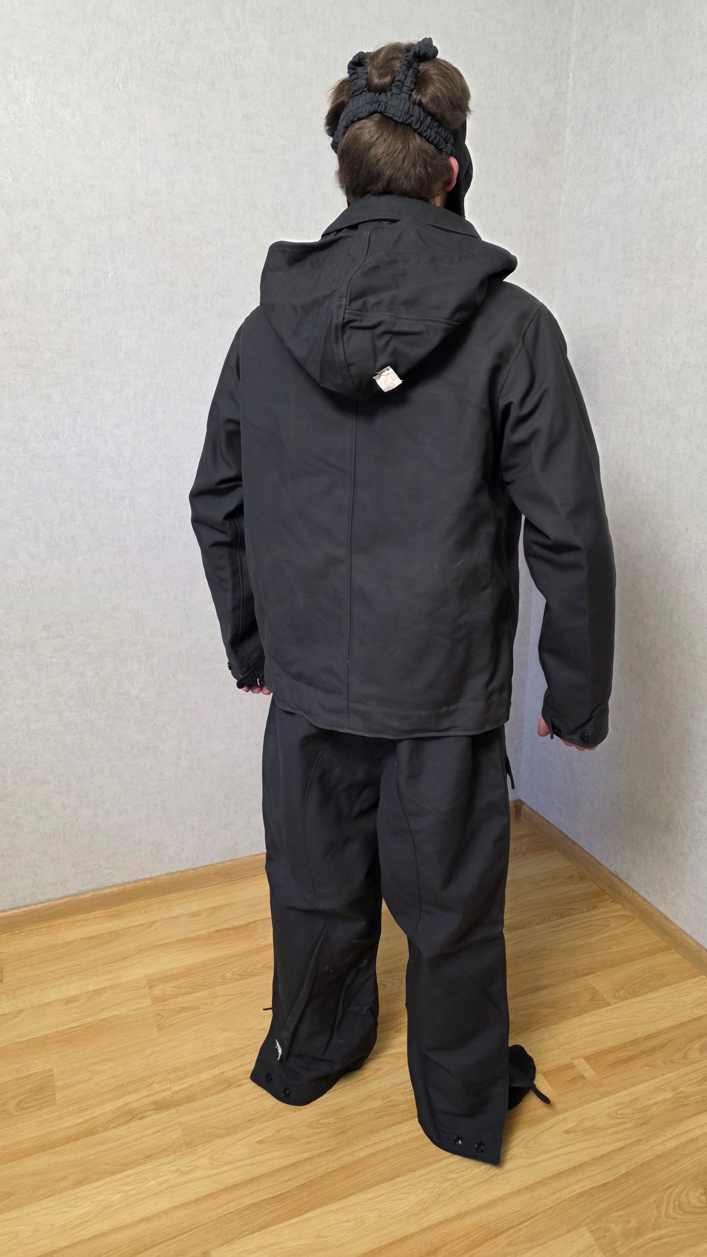 Vintage Soviet USSR TOZ Tank Crew Suit Set Black Tanker Uniform