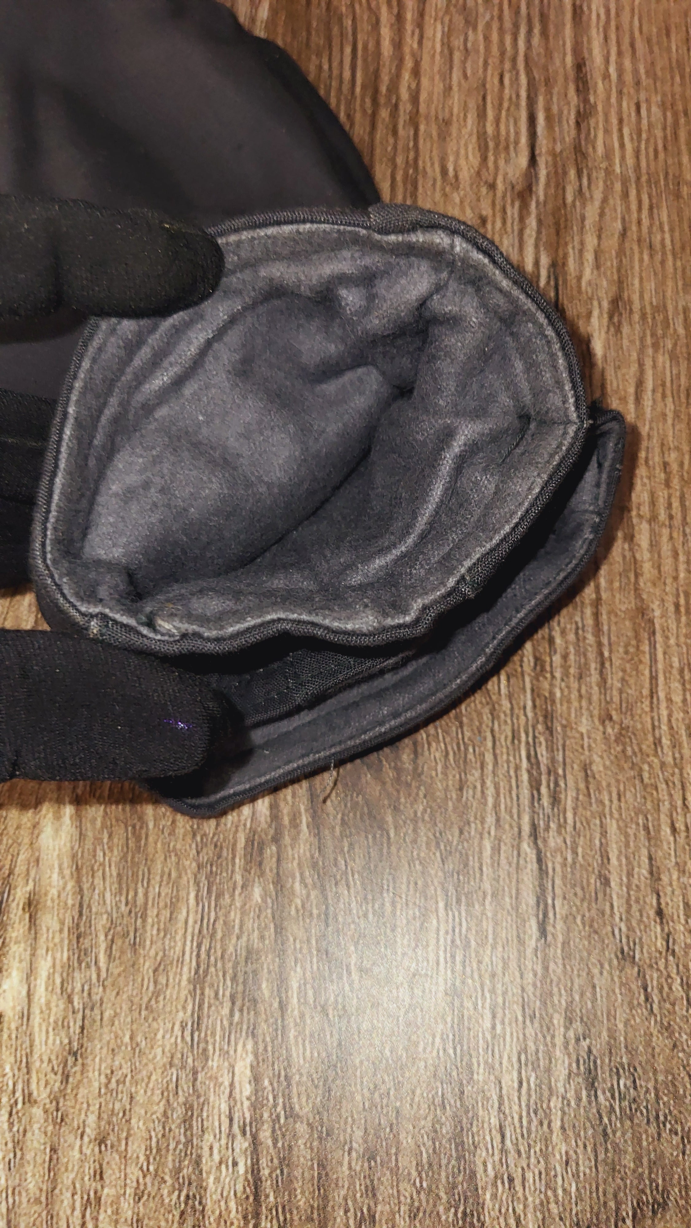Vintage Soviet USSR Winter Mittens Black Cold Weather Work Gloves