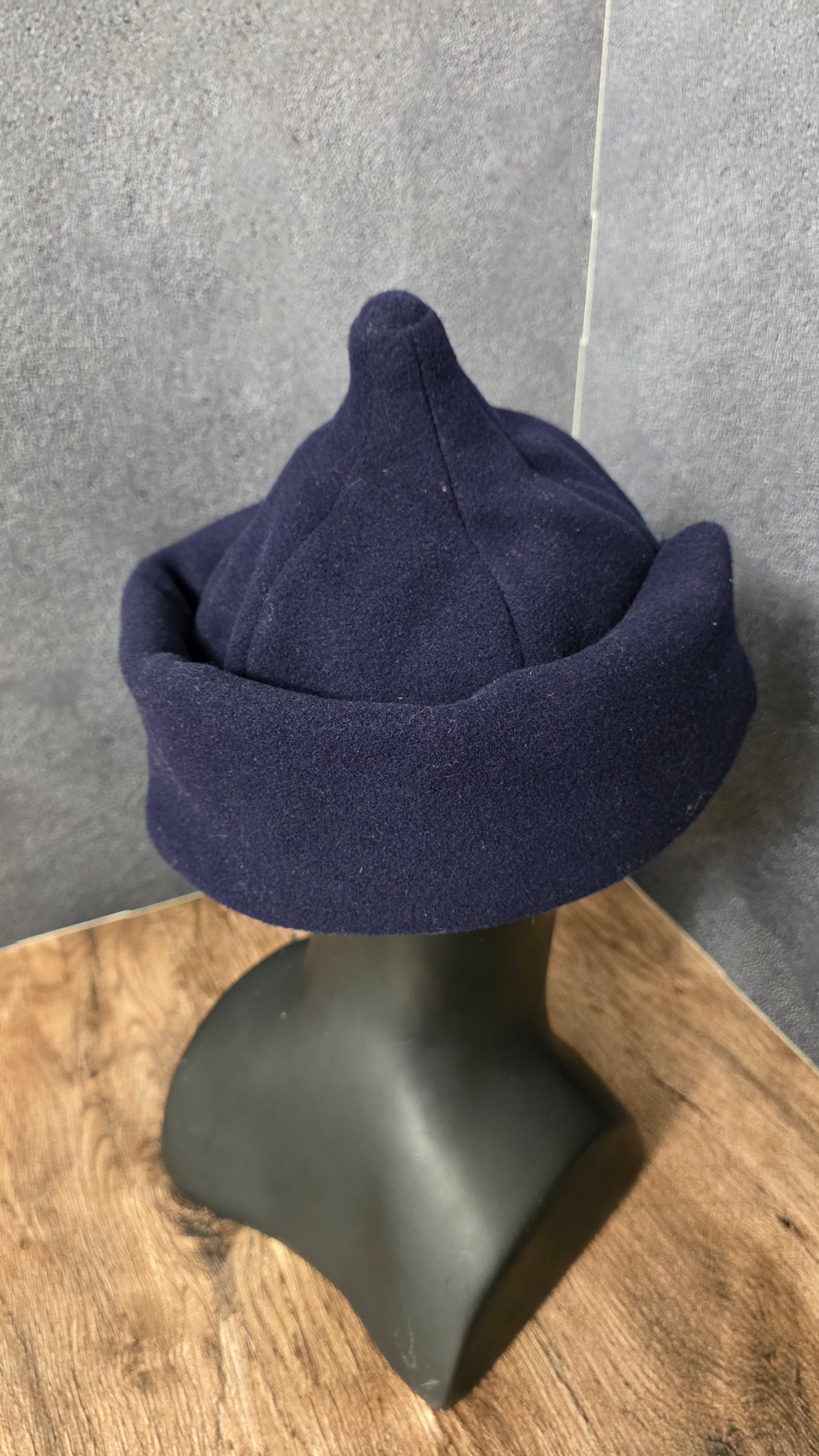 Vintage Soviet VVS Budenovka 1935 Pattern Dark Blue Air Force Cap №3