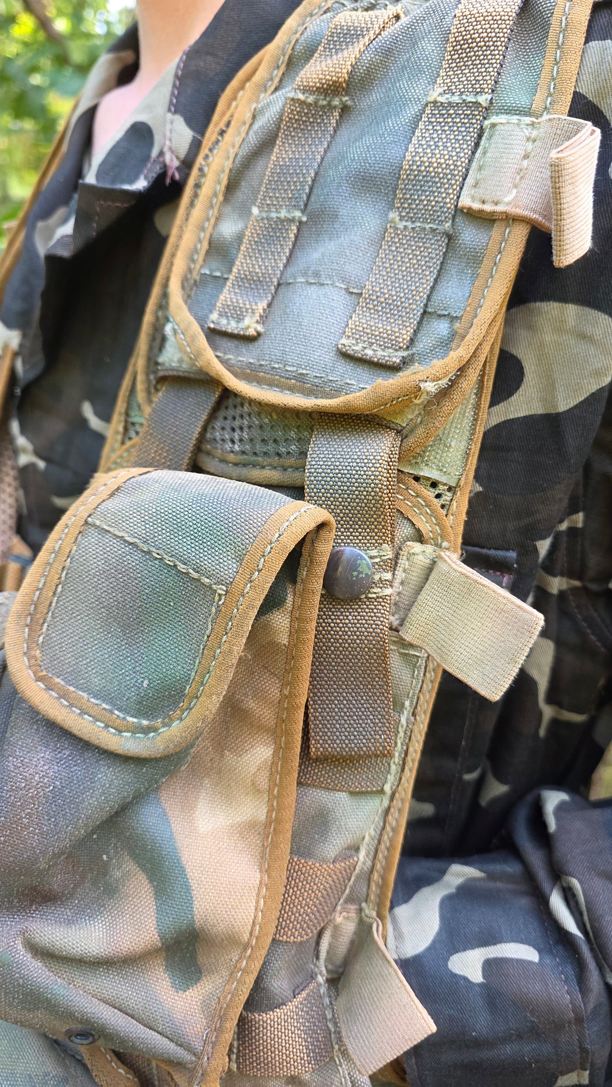 Vintage Ukrainian Vydra Tactical Vest Olive Canvas Utility Load Bearing Vest Collector Gear
