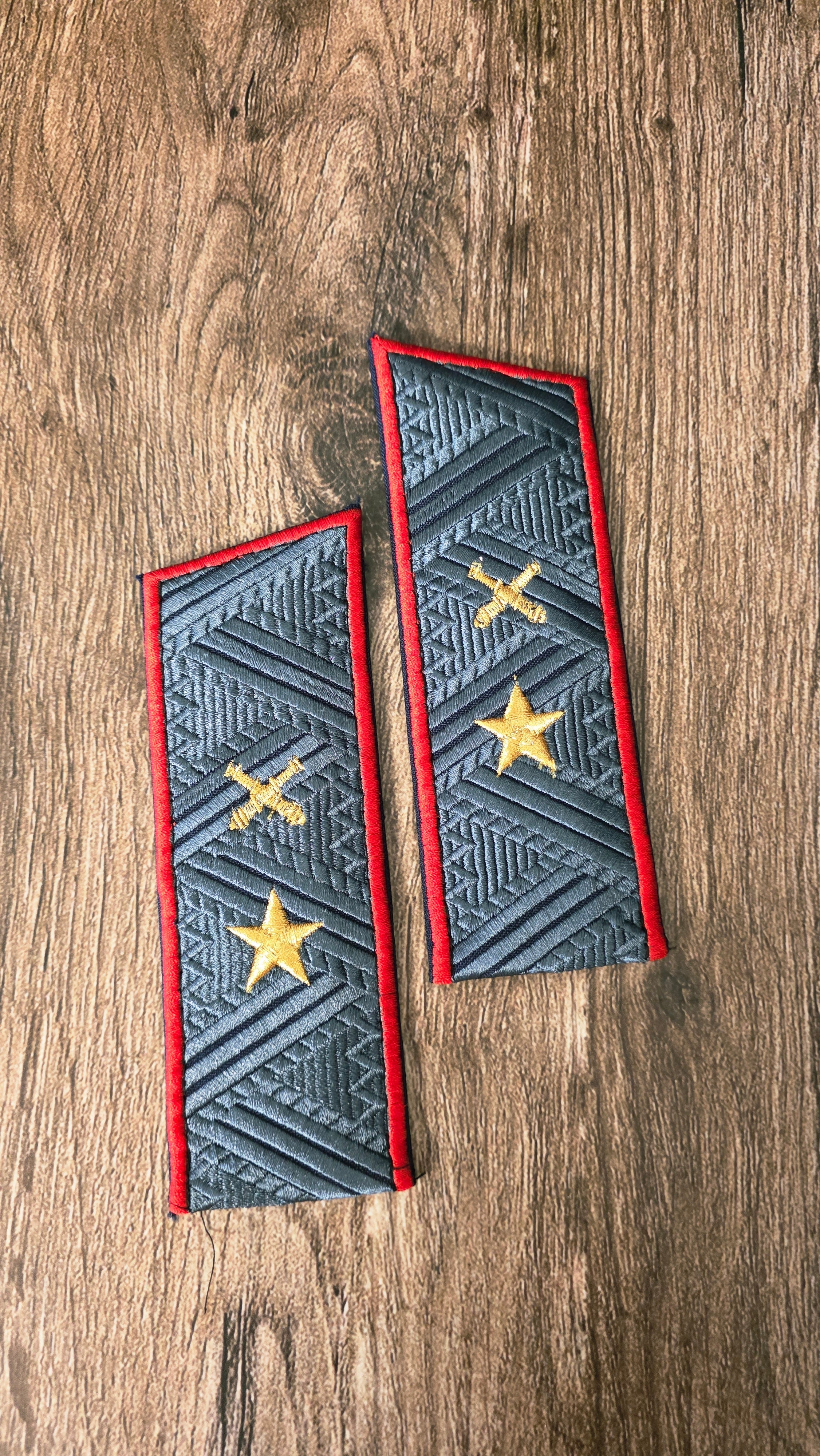 Vintage USSR General Parade Shoulder Boards Gold Epaulettes Soviet Officer Rank