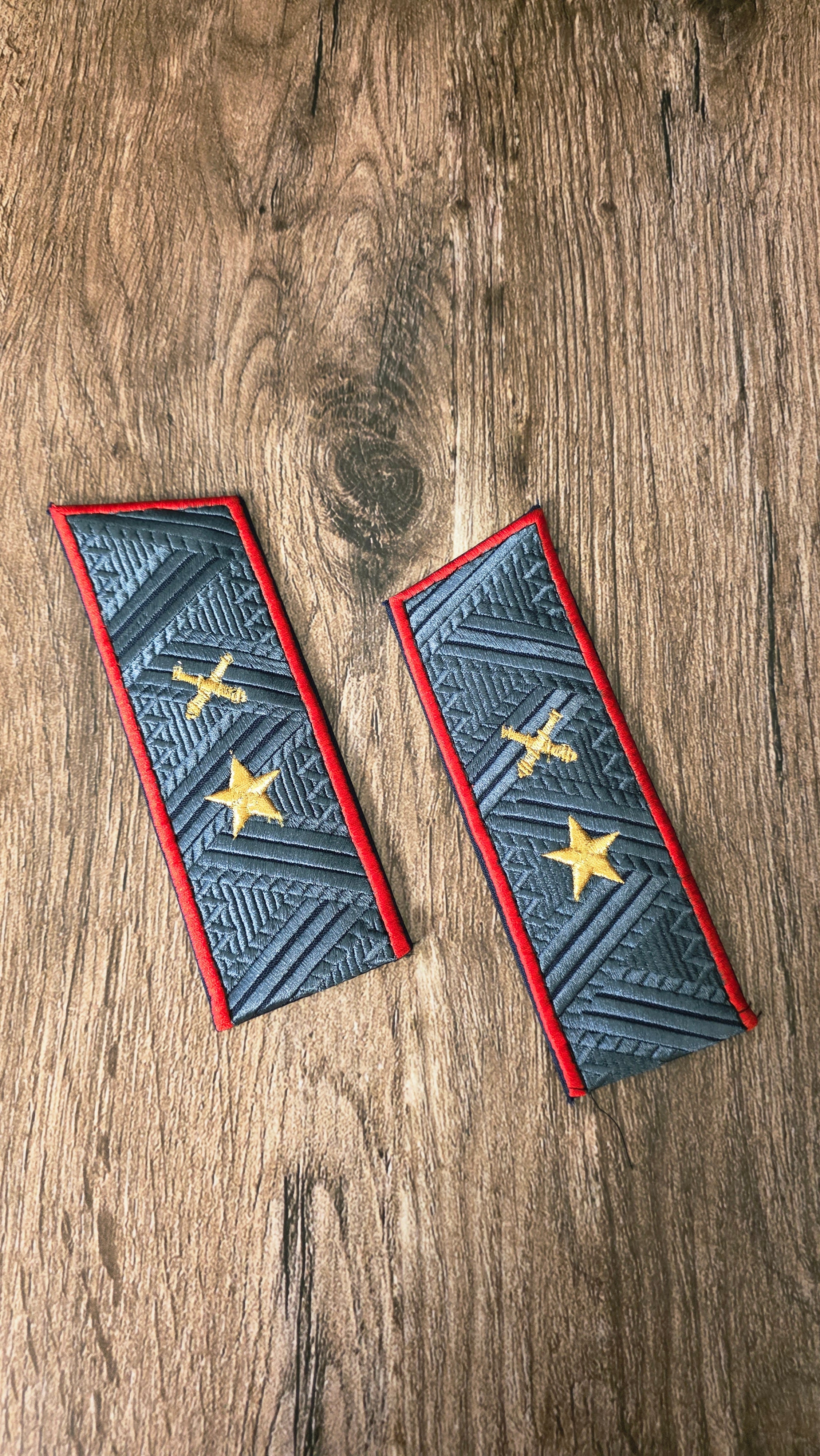 Vintage USSR General Parade Shoulder Boards Gold Epaulettes Soviet Officer Rank