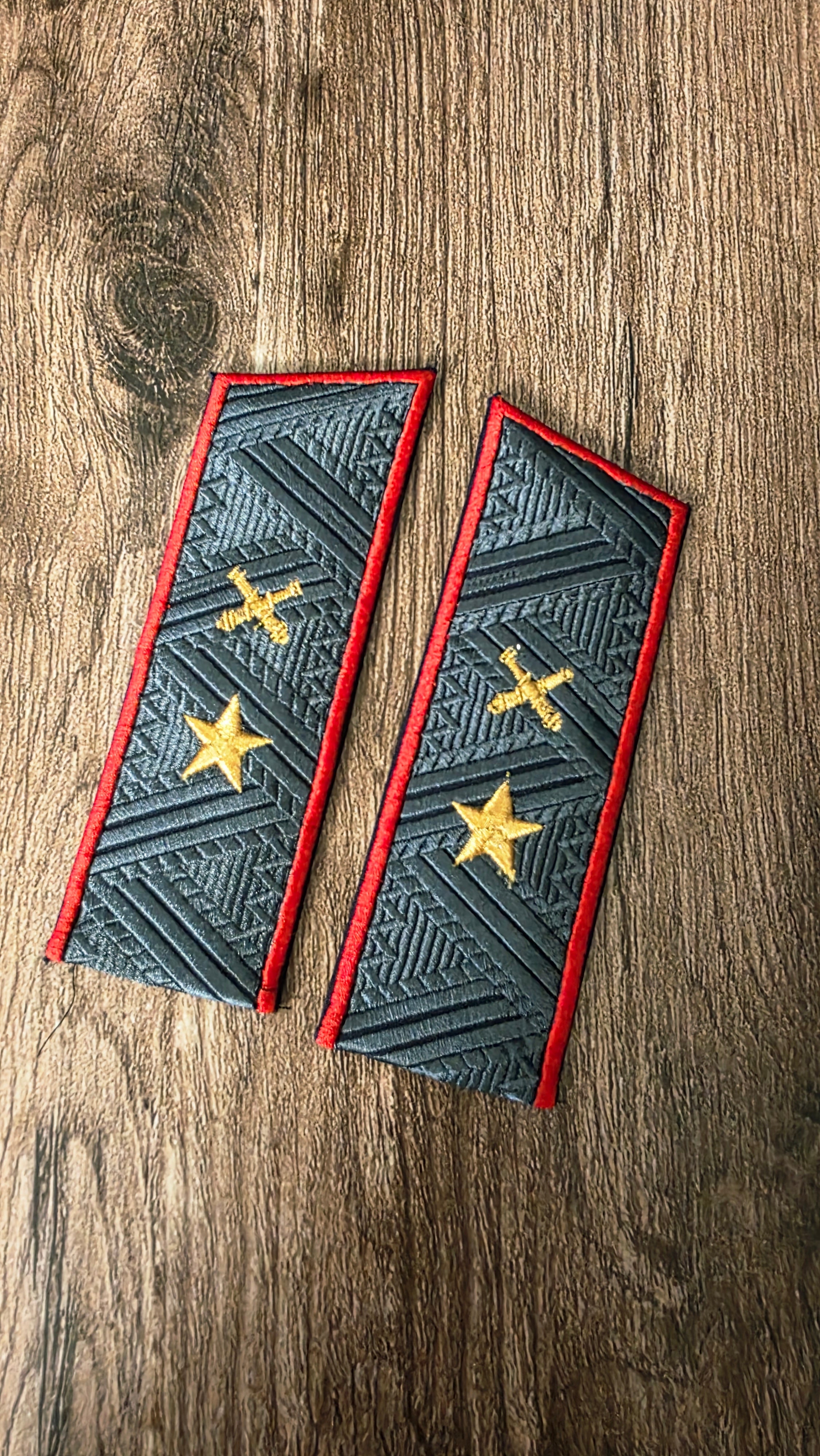 Vintage USSR General Parade Shoulder Boards Gold Epaulettes Soviet Officer Rank