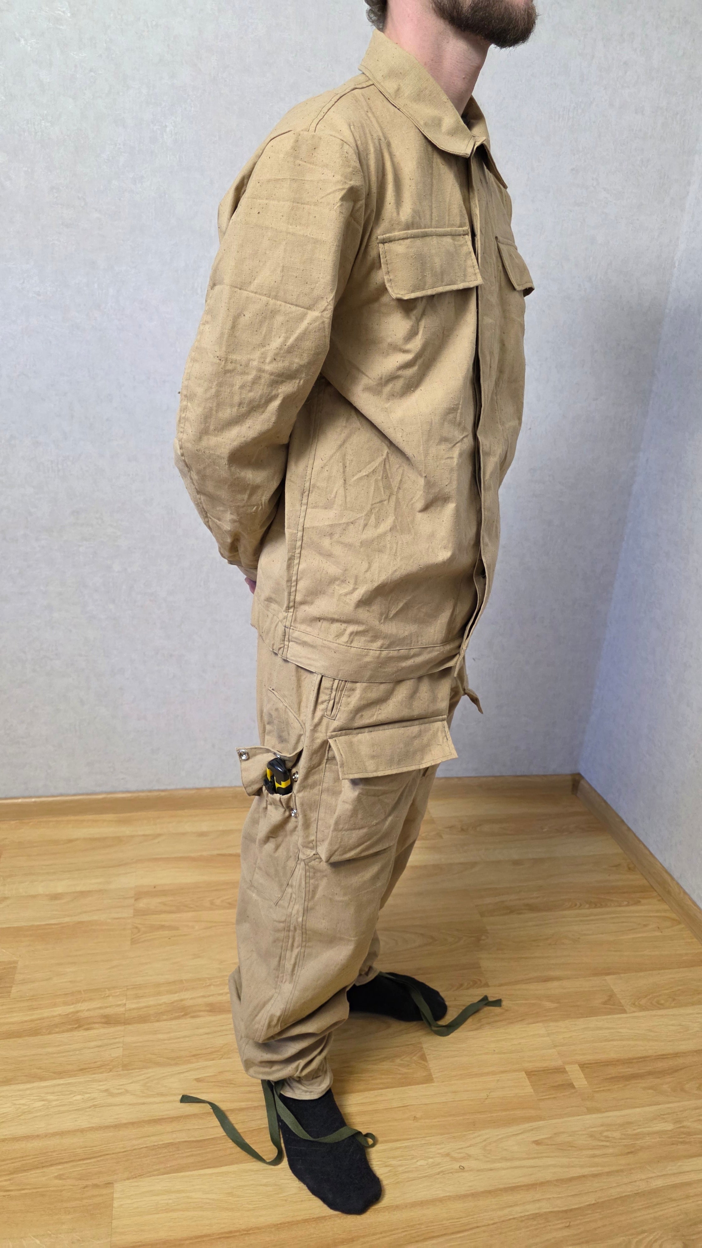 Vintage USSR Mabuta Field Uniform Set Sand Color Soviet Era Outfit