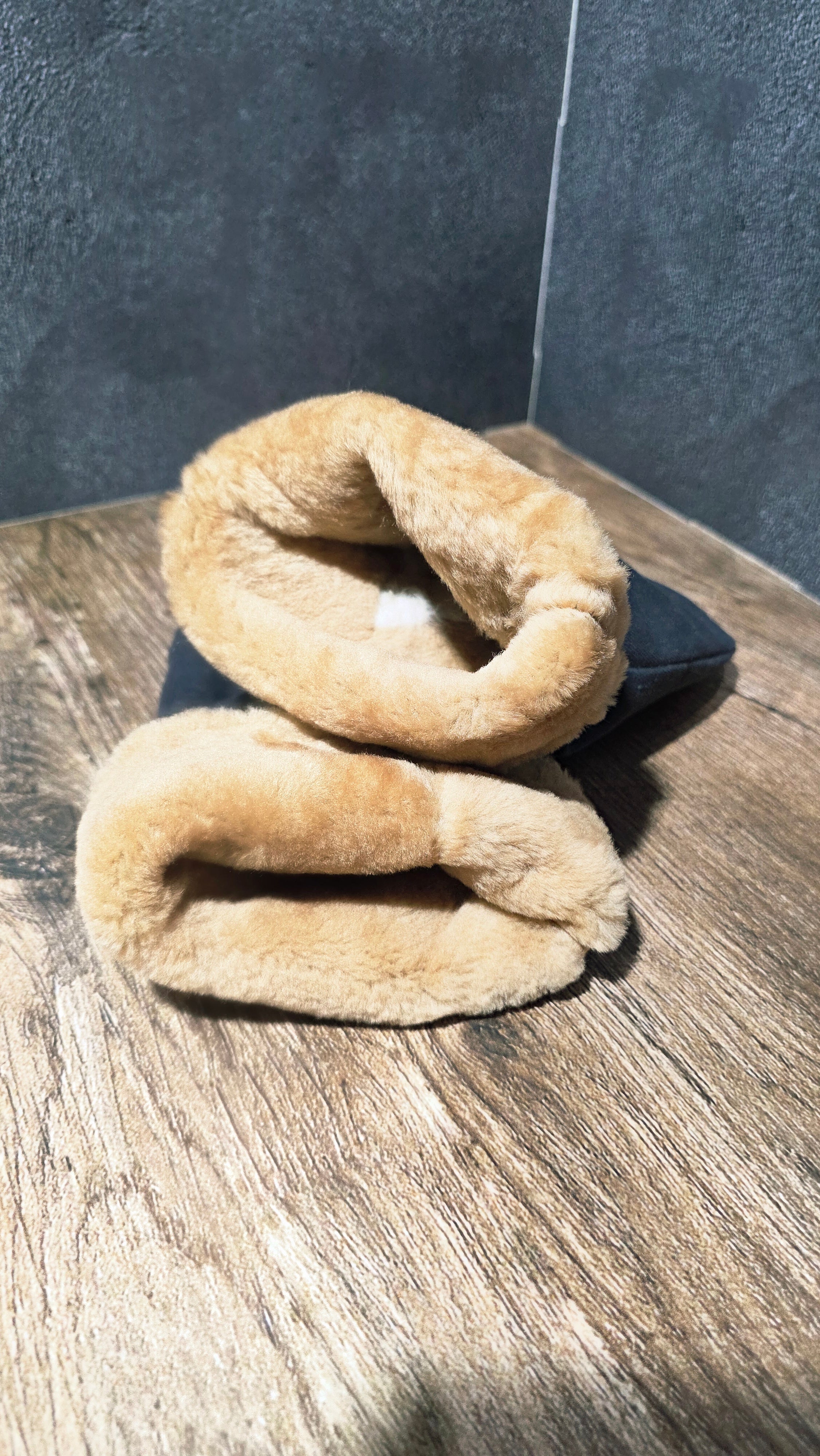 Vintage USSR Soviet Winter Sheepskin Mittens 1980s New Old Stock