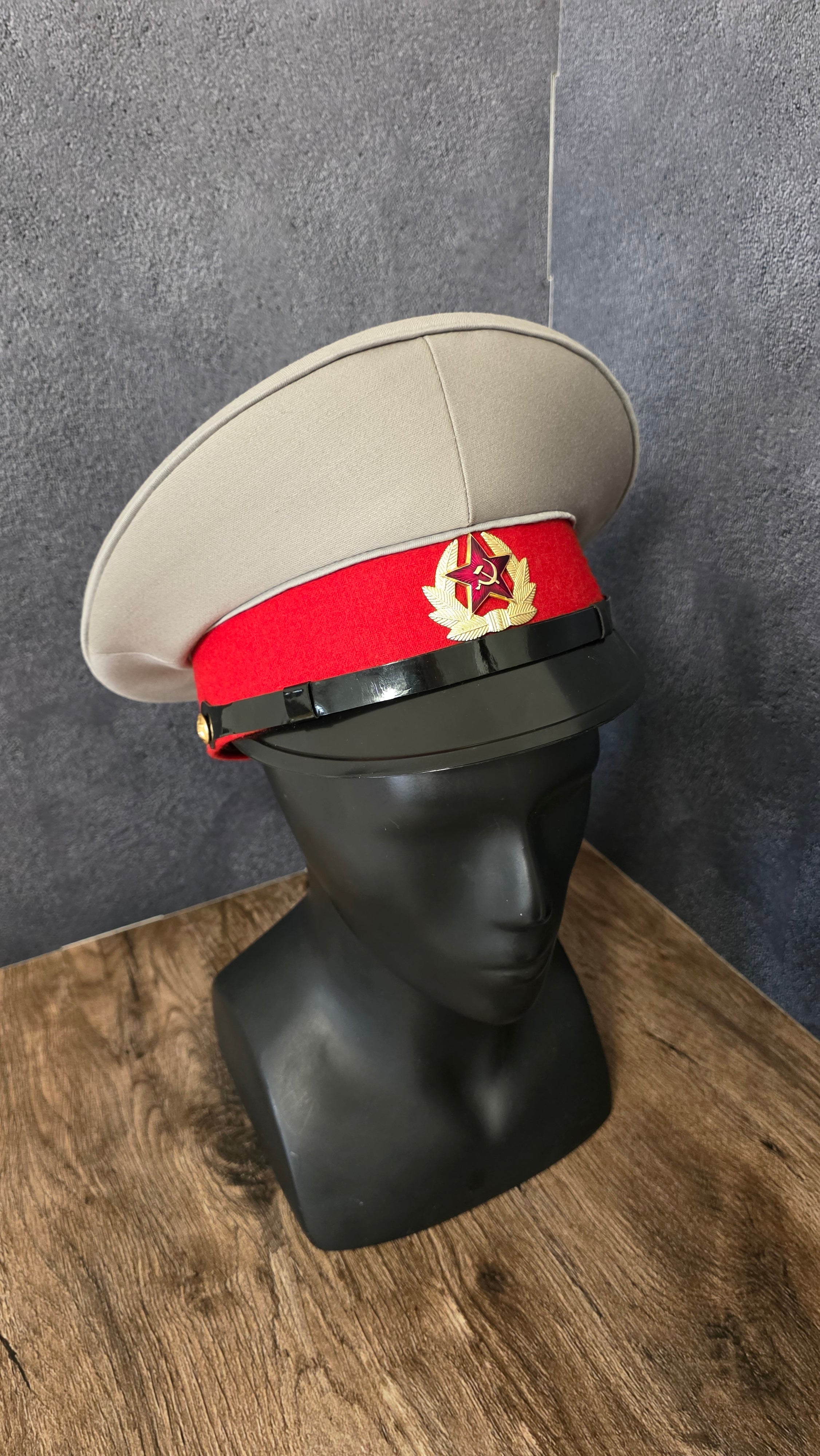 Vintage USSR Suvorov Cadet Visor Cap White Crown Red Band Soviet School Hat