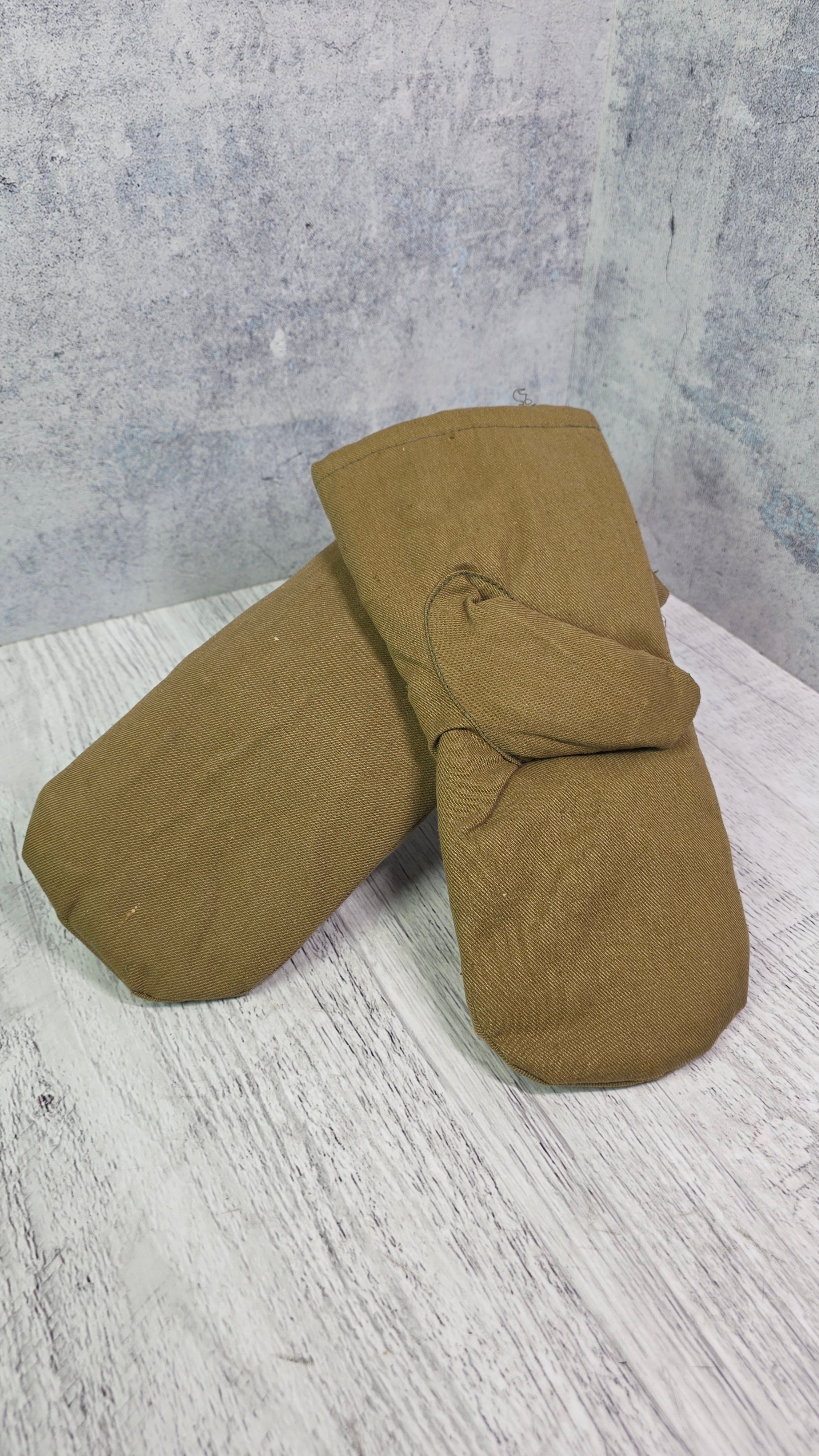 Vintage Winter Fur Mittens Soviet USSR Cold Weather Gloves Archival Field Style Handwear - Legend Returns Vintage