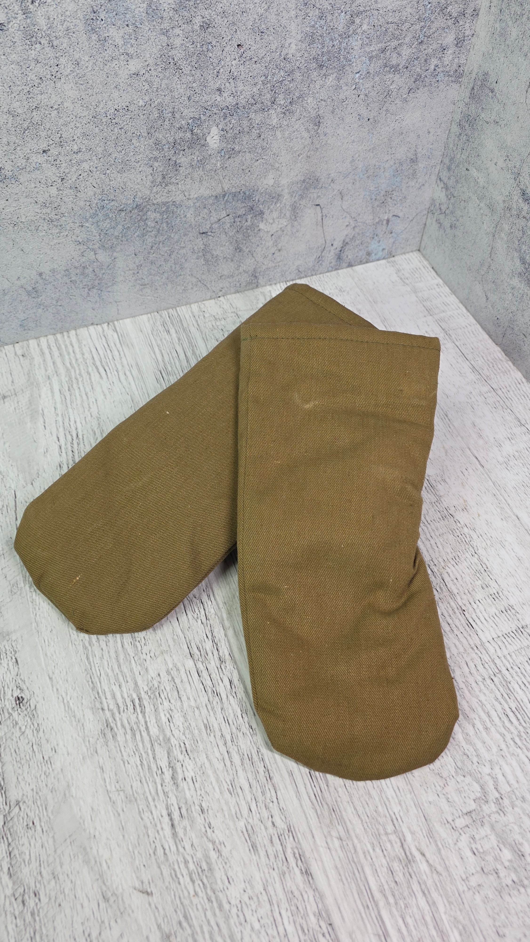 Vintage Winter Fur Mittens Soviet USSR Cold Weather Gloves Archival Field Style Handwear - Legend Returns Vintage