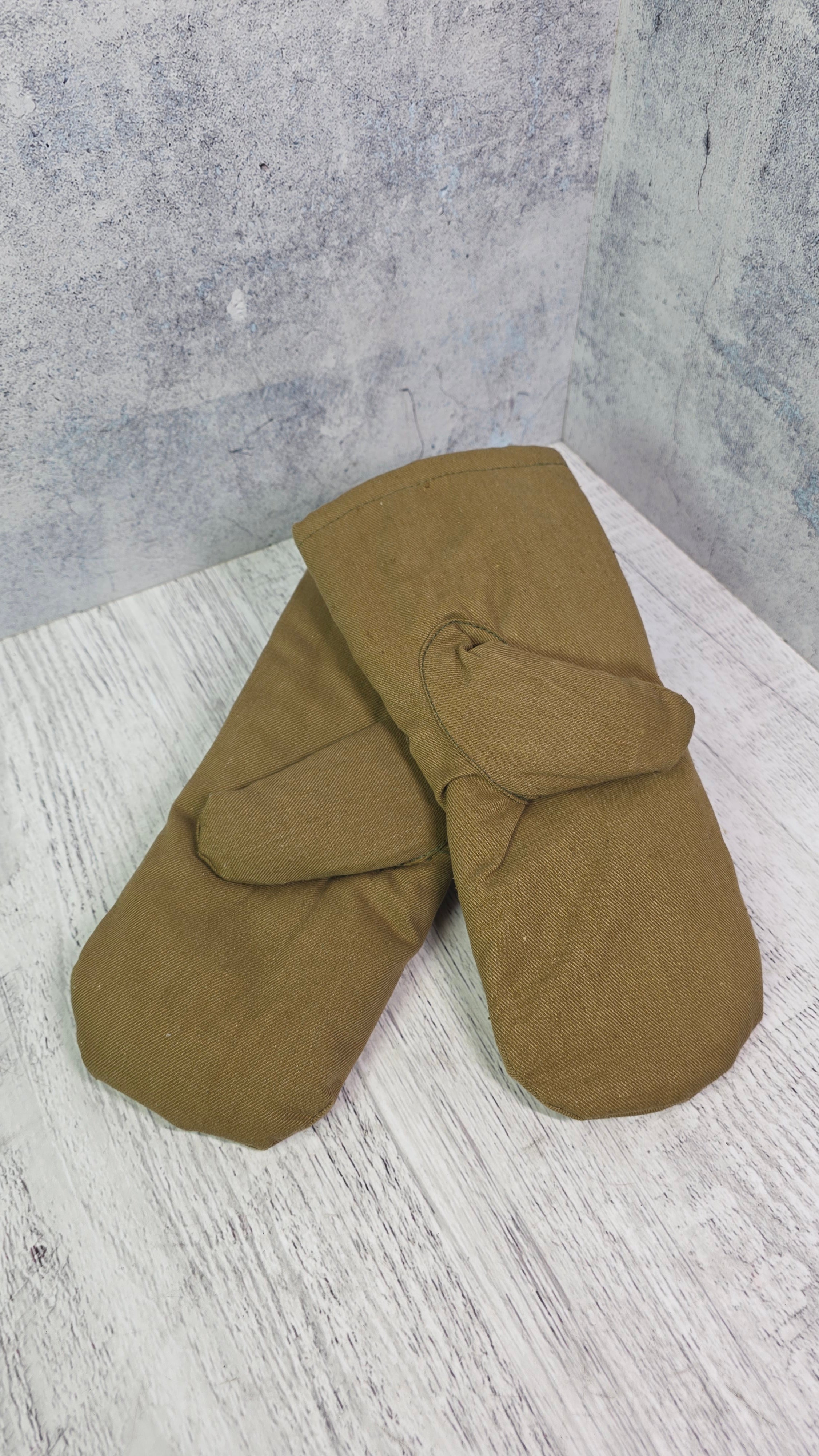 Vintage Winter Fur Mittens Soviet USSR Cold Weather Gloves Archival Field Style Handwear - Legend Returns Vintage