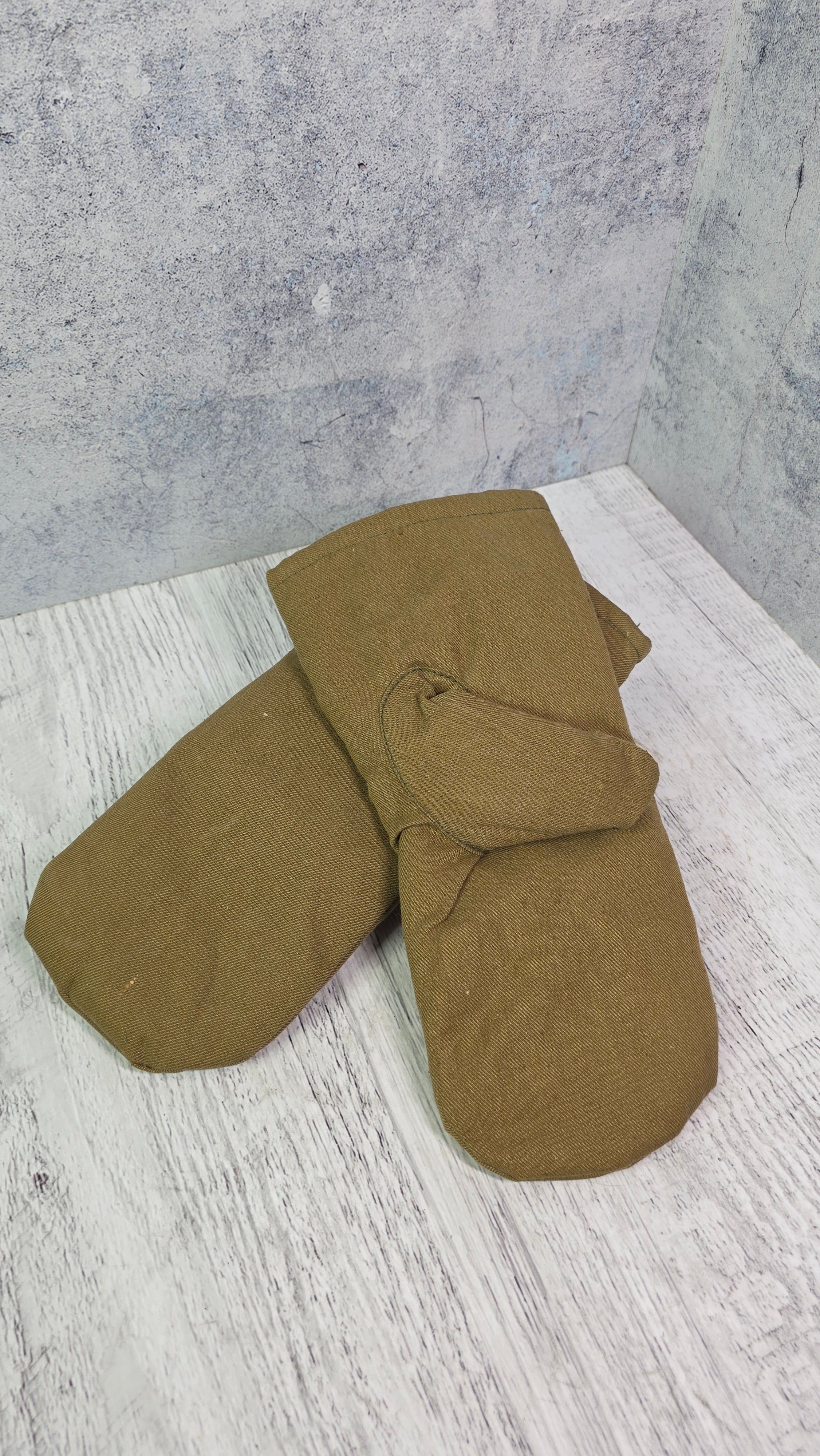 Vintage Winter Fur Mittens Soviet USSR Cold Weather Gloves Archival Field Style Handwear - Legend Returns Vintage